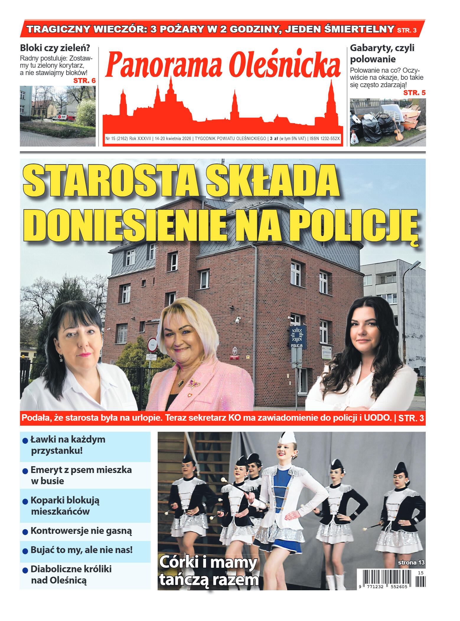 Panorama Oleśnicka nr 15 z 14 kwietnia 2026 - strona 1