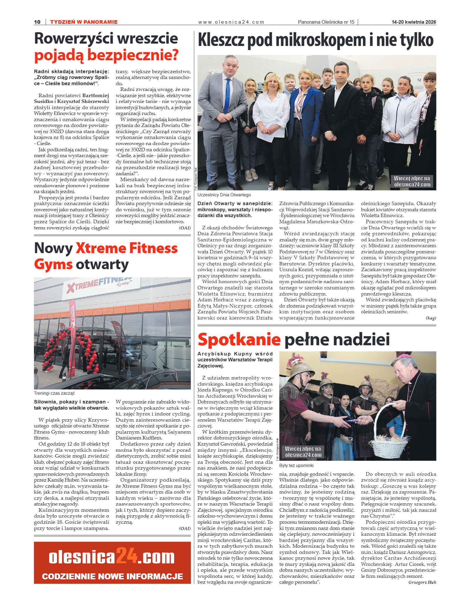 Panorama Oleśnicka nr 15 z 14 kwietnia 2026 - strona 10