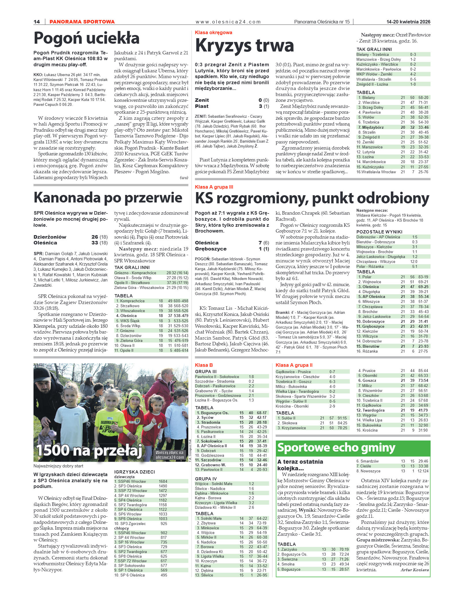 Panorama Oleśnicka nr 15 z 14 kwietnia 2026 - strona 14