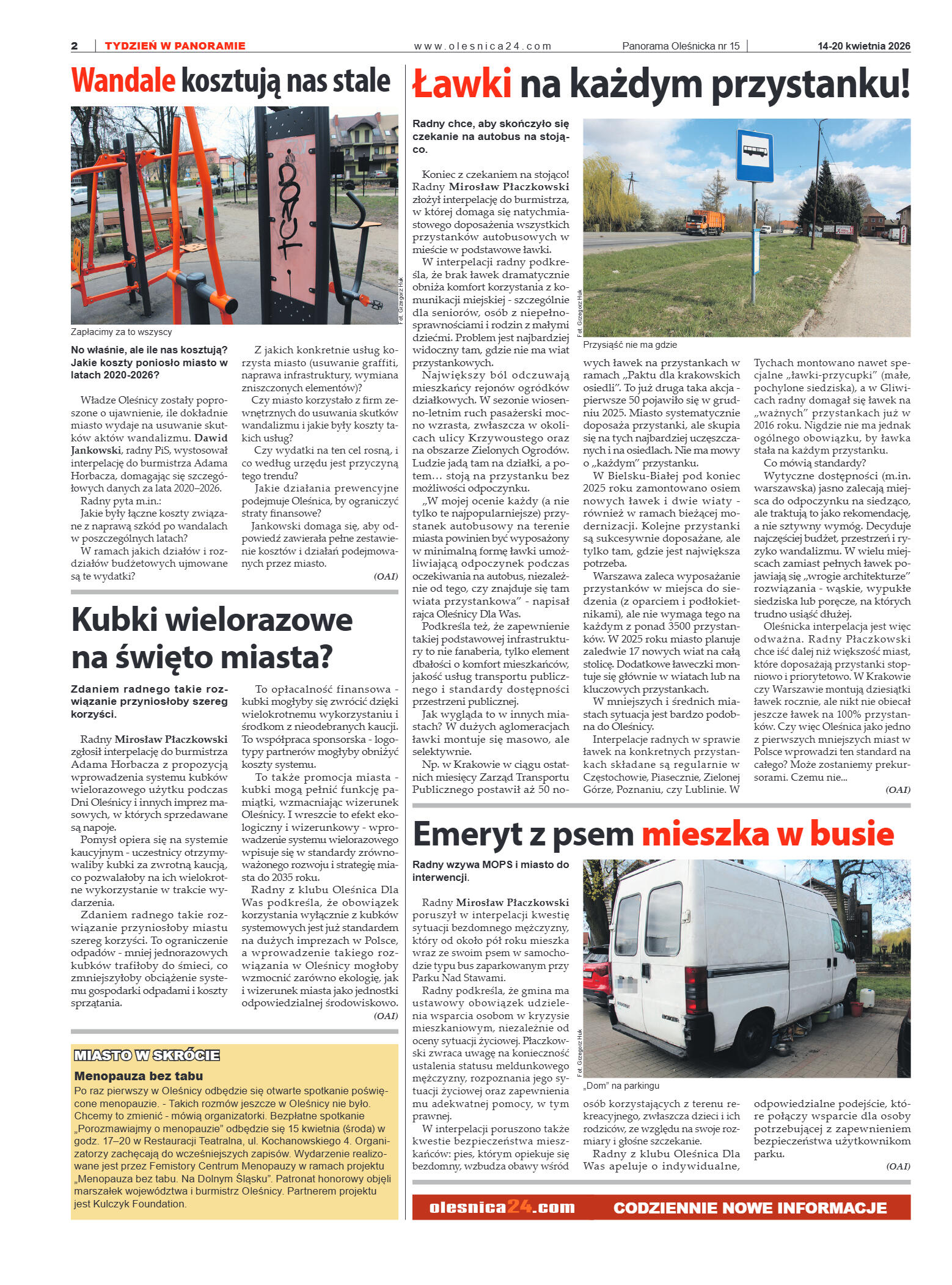 Panorama Oleśnicka nr 15 z 14 kwietnia 2026 - strona 2
