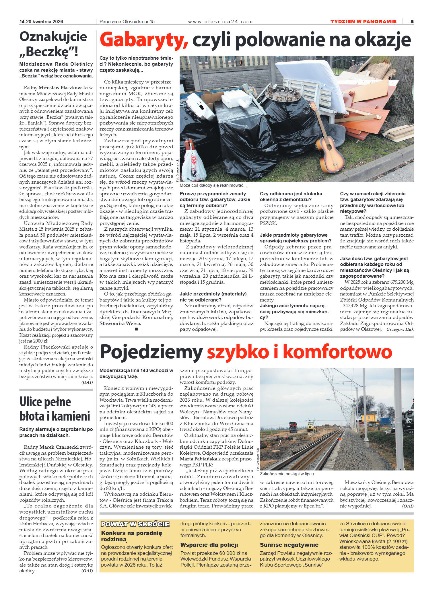 Panorama Oleśnicka nr 15 z 14 kwietnia 2026 - strona 5