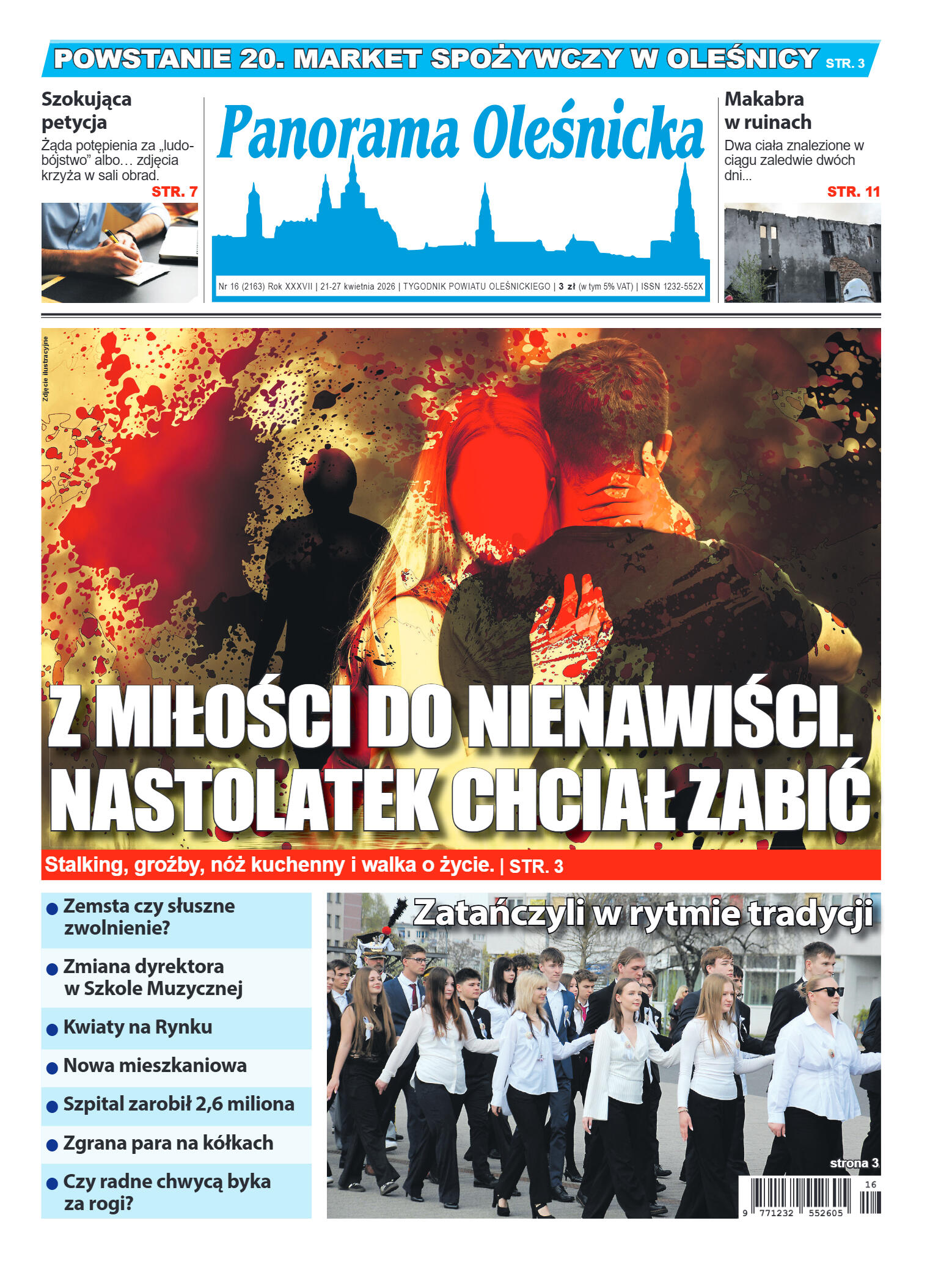 Panorama Oleśnicka nr 16 z 21 kwietnia 2025 - strona 1