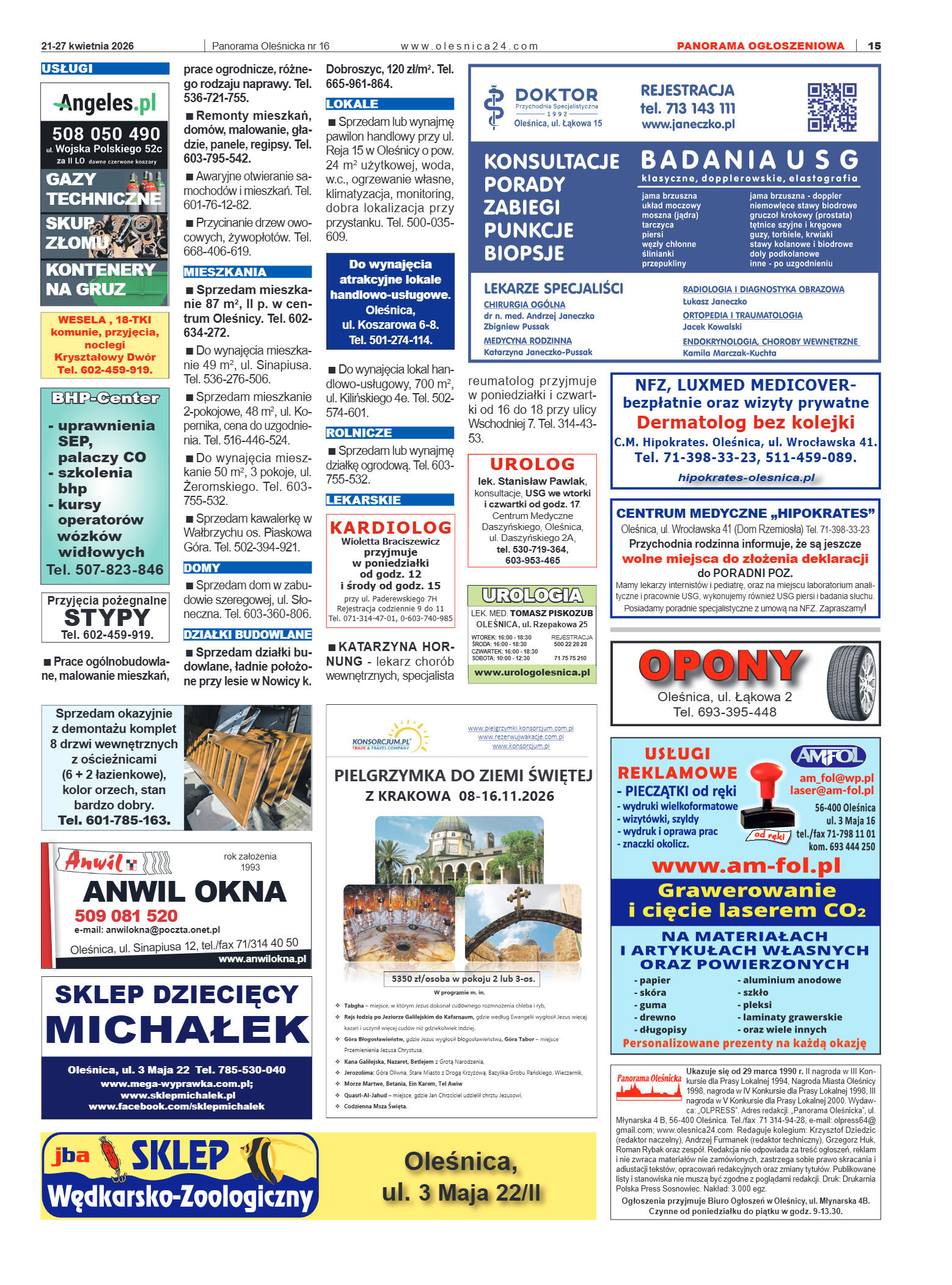 Panorama Oleśnicka nr 16 z 21 kwietnia 2025 - strona 15