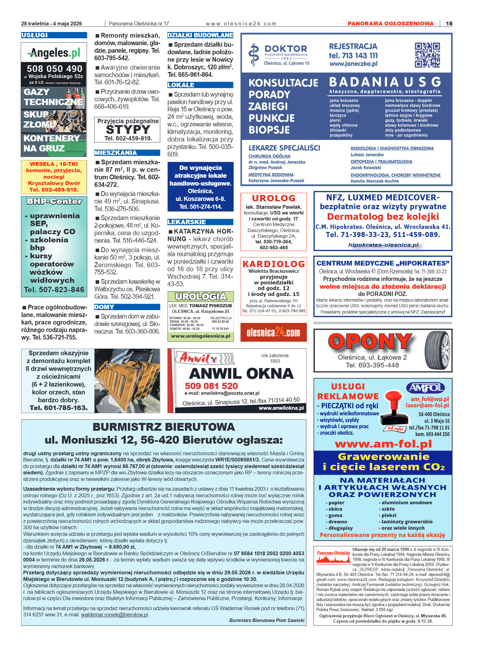 Panorama Oleśnicka nr 17 z 28 kwietnia 2026 - strona 15