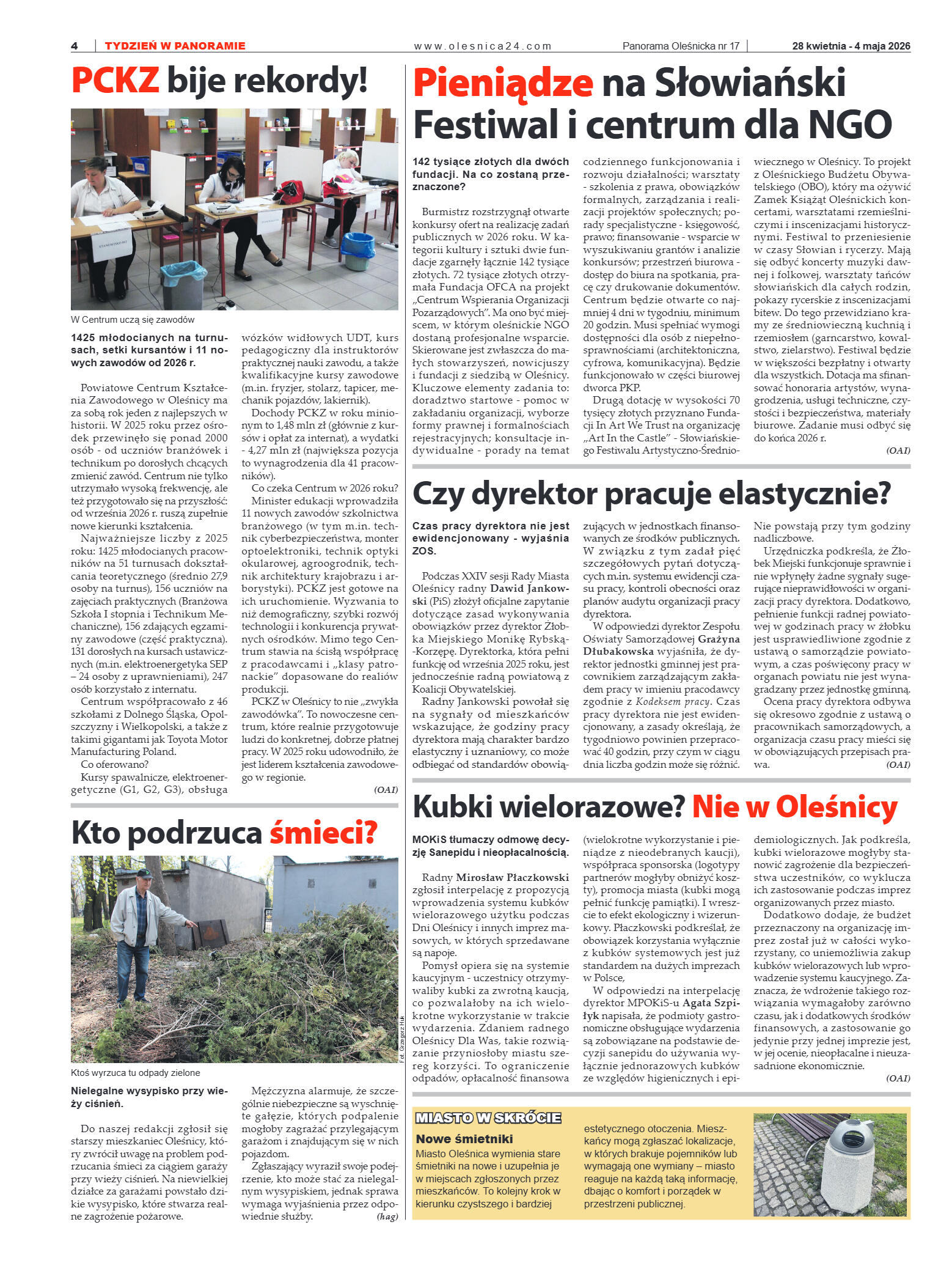 Panorama Oleśnicka nr 17 z 28 kwietnia 2026 - strona 4