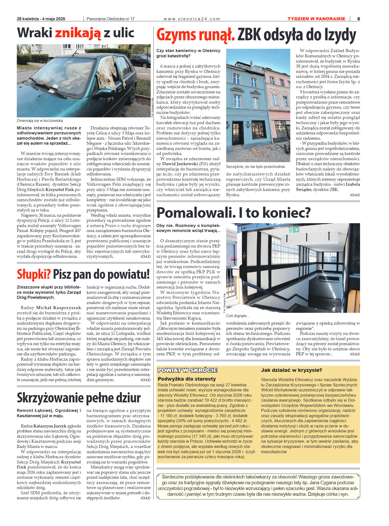 Panorama Oleśnicka nr 17 z 28 kwietnia 2026 - strona 5