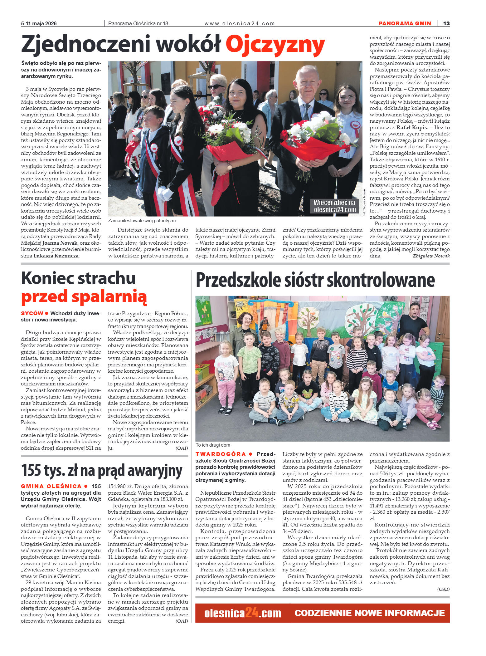 Panorama Oleśnicka nr 18 z 5 maja 2026 - strona 13