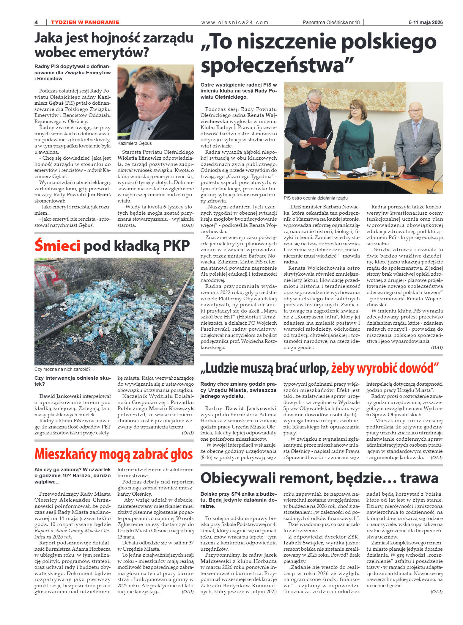Panorama Oleśnicka nr 18 z 5 maja 2026 - strona 4