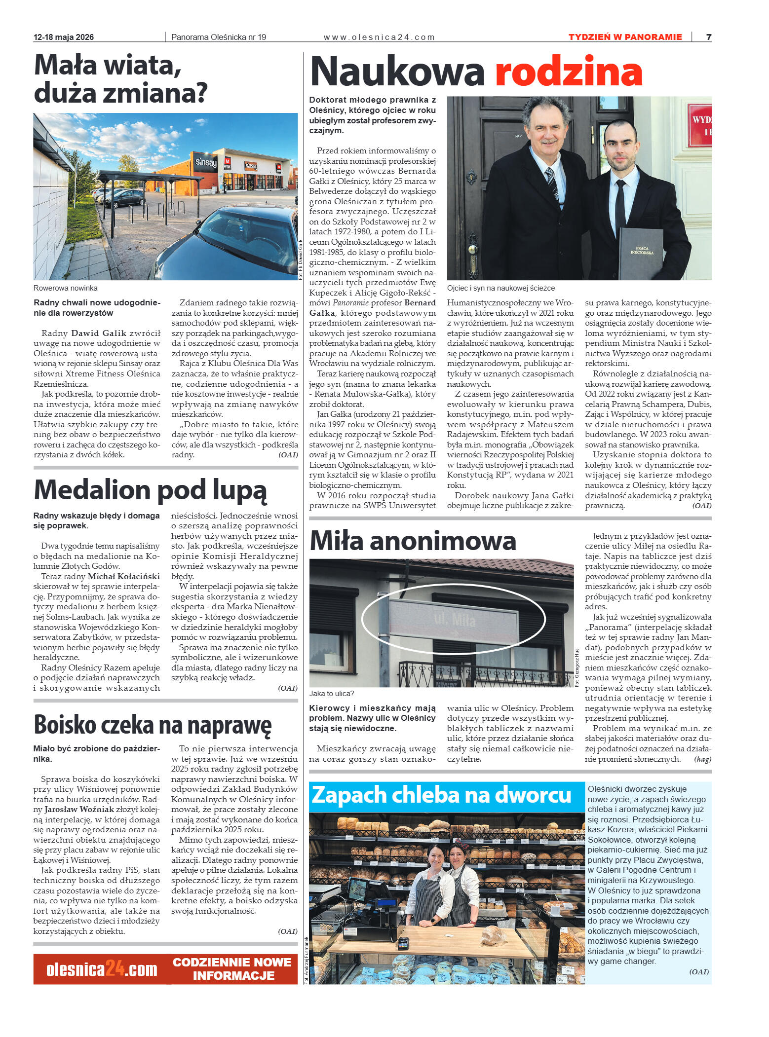 Panorama Oleśnicka nr 19 z 12 maja 2026 - strona 7