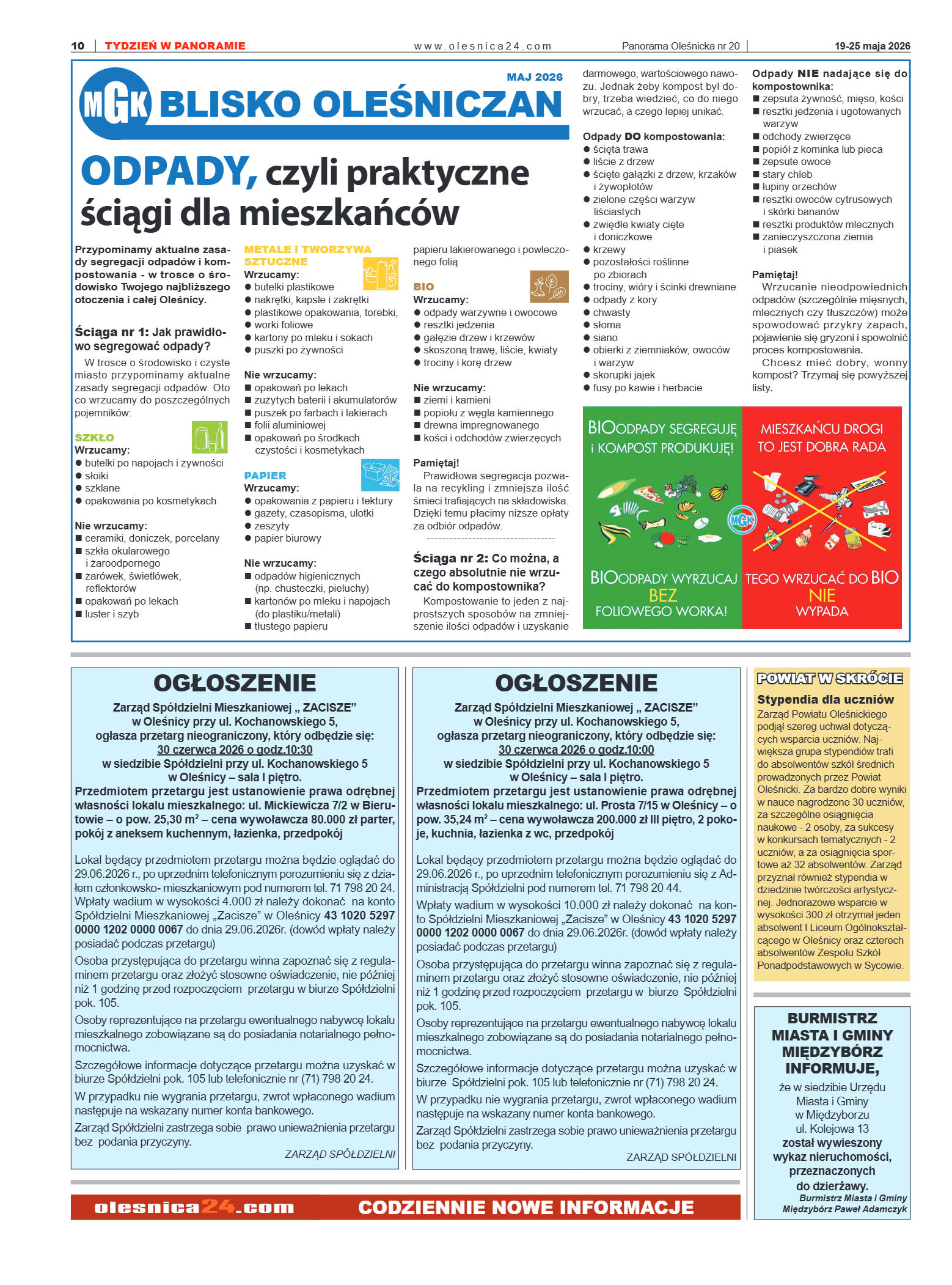 Panorama Oleśnicka nr 20 z 19 maja 2026 - strona 10