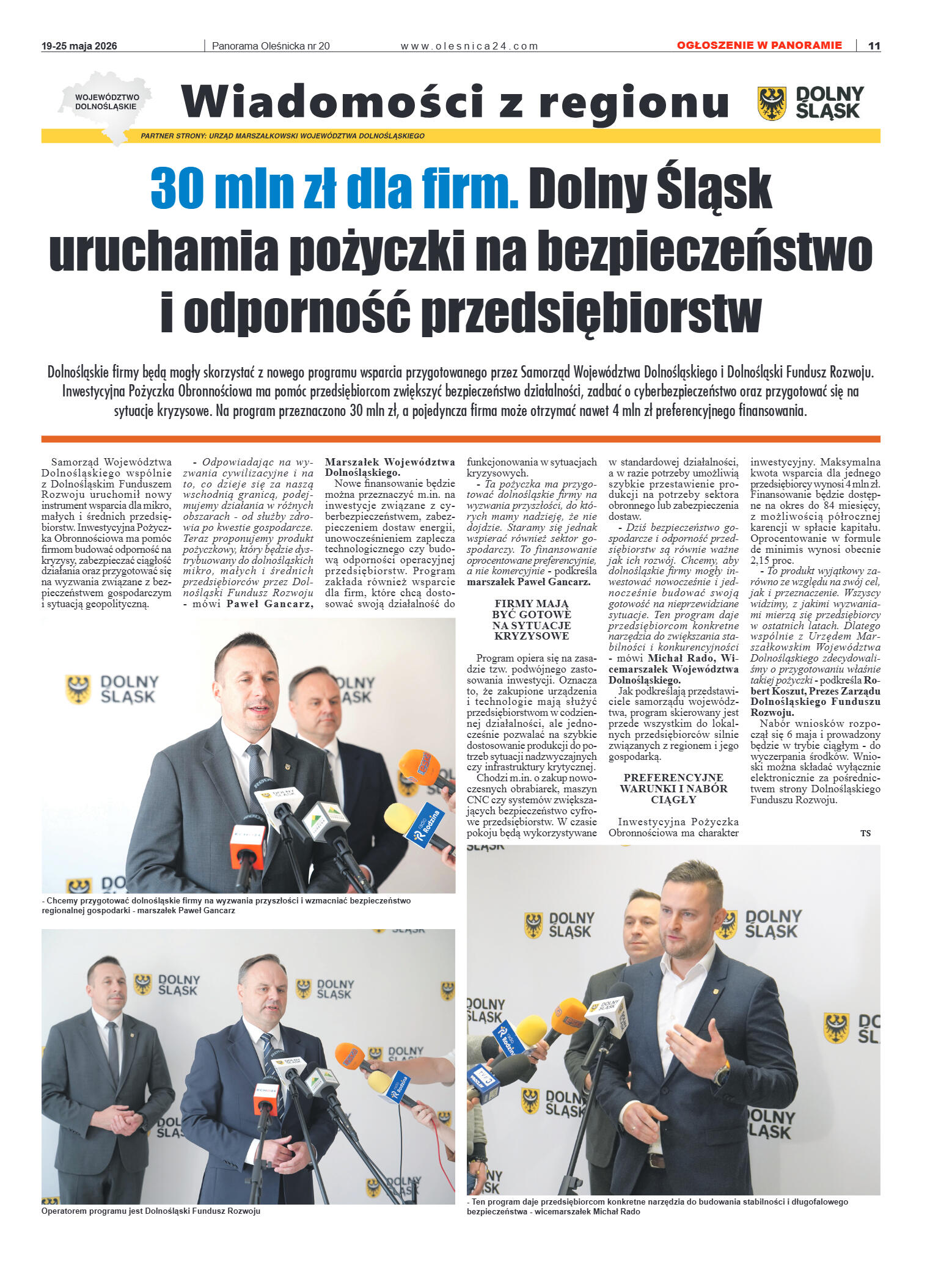 Panorama Oleśnicka nr 20 z 19 maja 2026 - strona 11