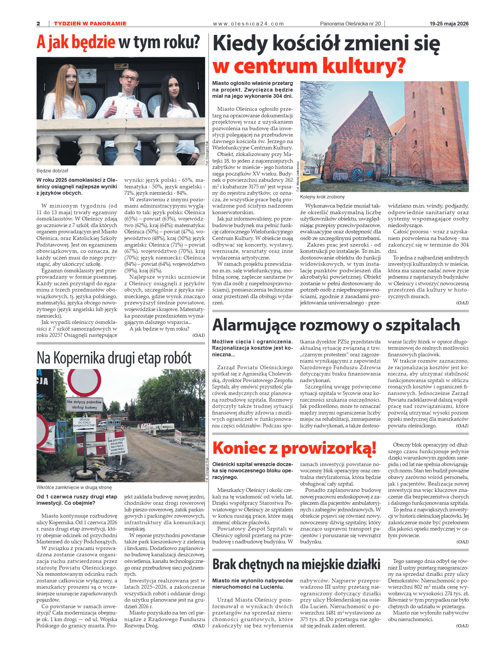 Panorama Oleśnicka nr 20 z 19 maja 2026 - strona 2