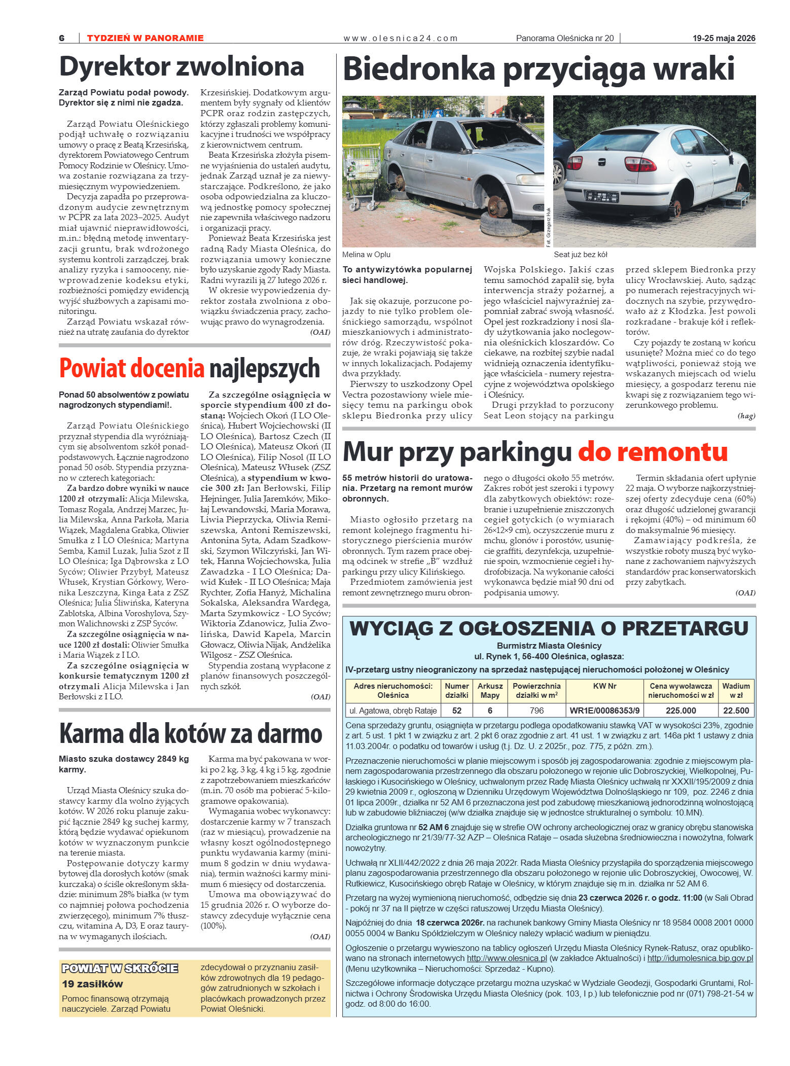Panorama Oleśnicka nr 20 z 19 maja 2026 - strona 6