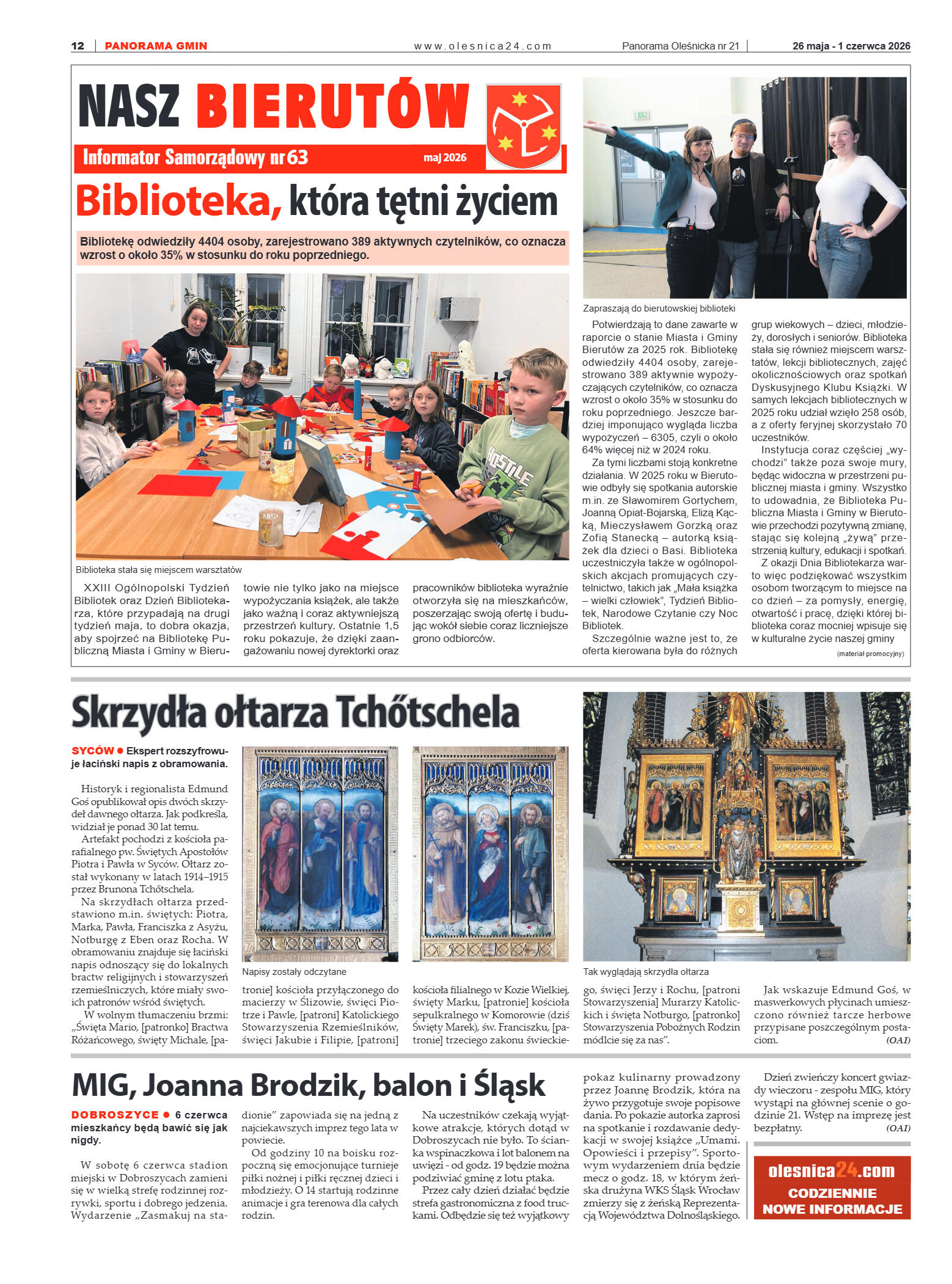 Panorama Oleśnicka nr 21 z 26 maja 2026 - strona 12