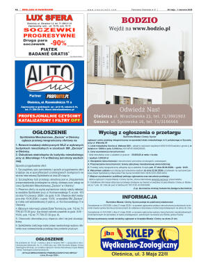 Panorama Oleśnicka nr 21 z 26 maja 2026 - strona 16