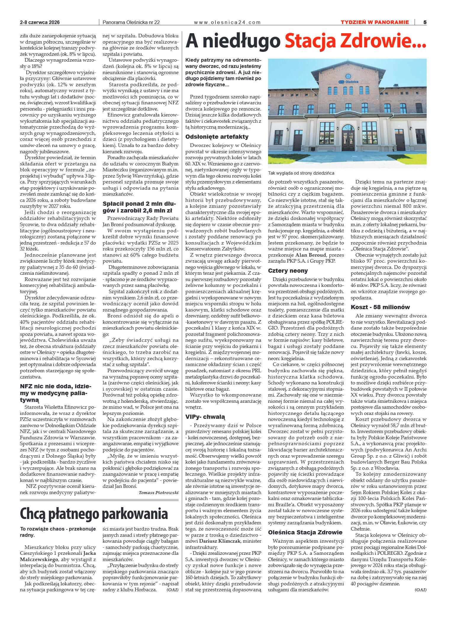 Panorama Oleśnicka nr 22 z 2 czerwca 2026 - strona 5