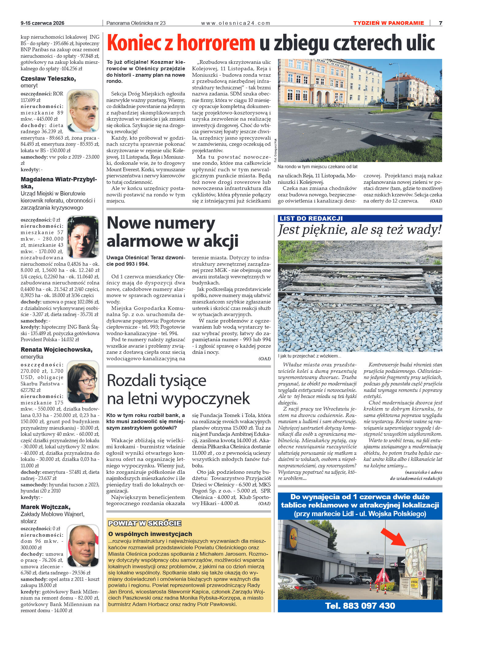 Panorama Oleśnicka nr 23 z 9 czerwca 2026 - strona 7