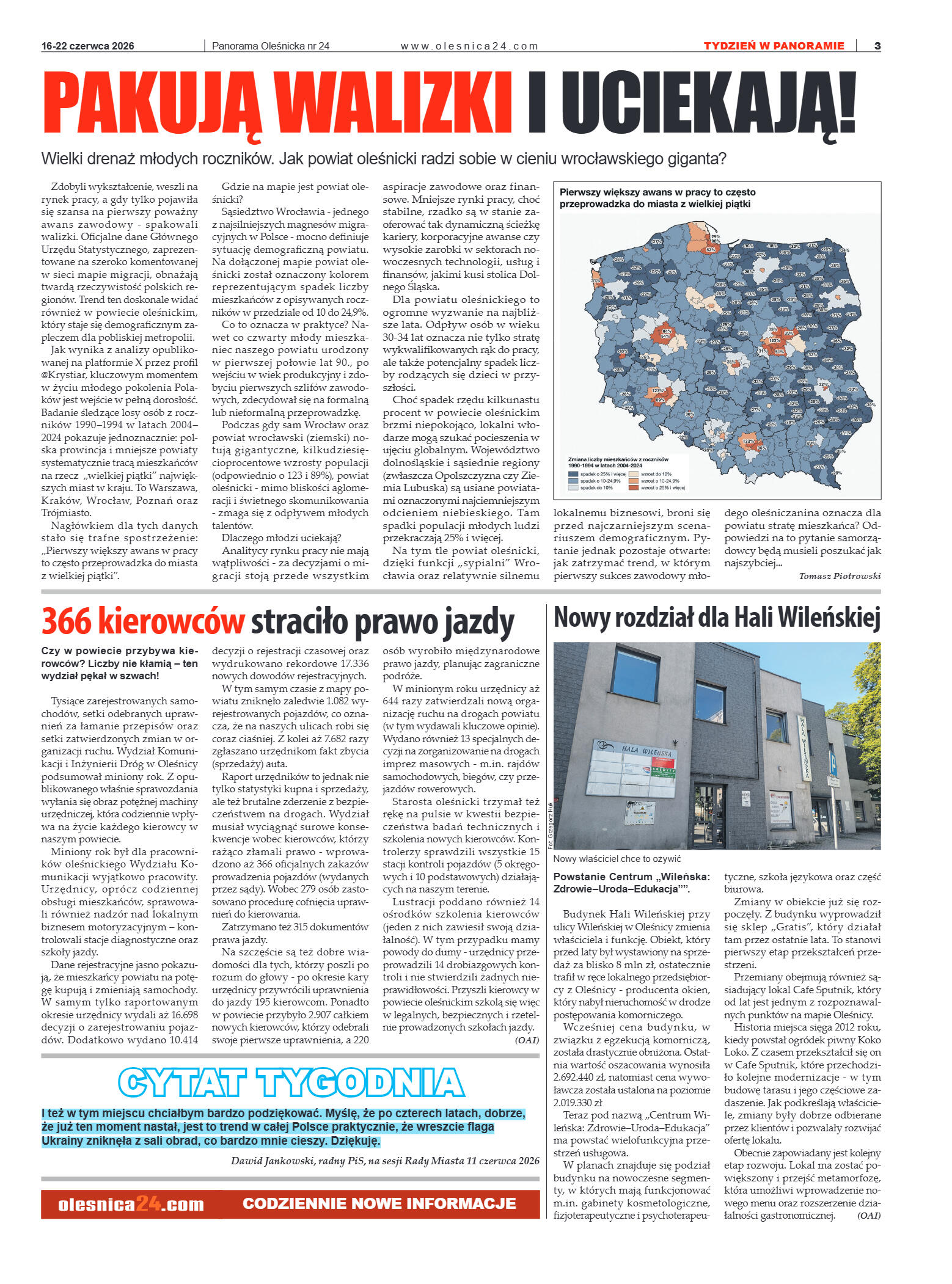 Panorama Oleśnicka nr 24 z 16 czerwca 2026 - strona 3