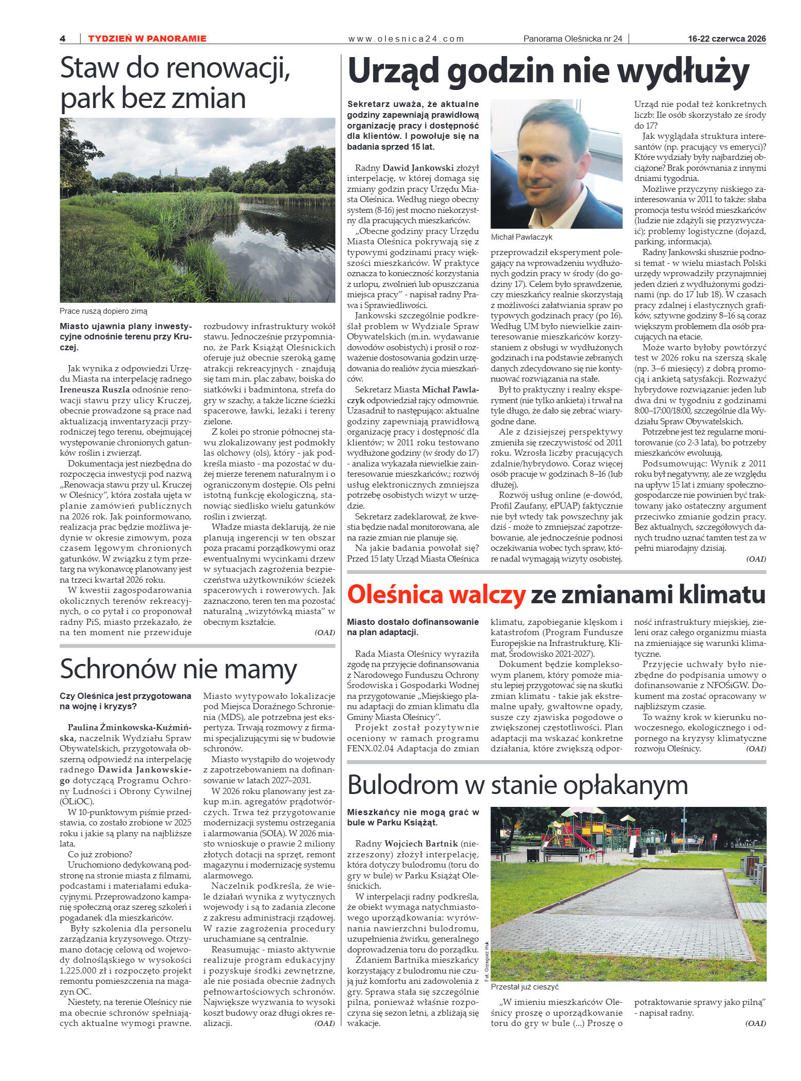 Panorama Oleśnicka nr 24 z 16 czerwca 2026 - strona 4