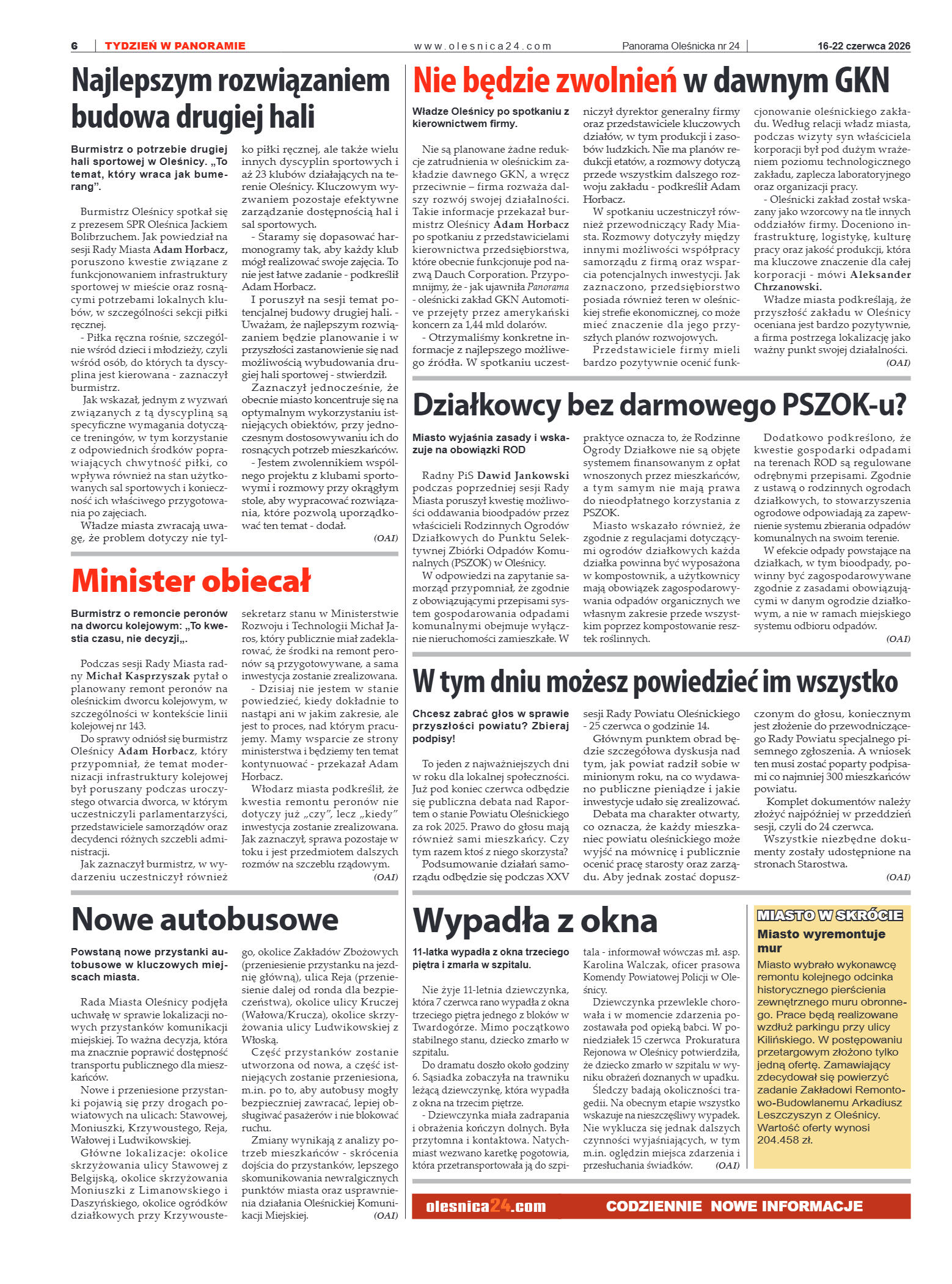 Panorama Oleśnicka nr 24 z 16 czerwca 2026 - strona 6