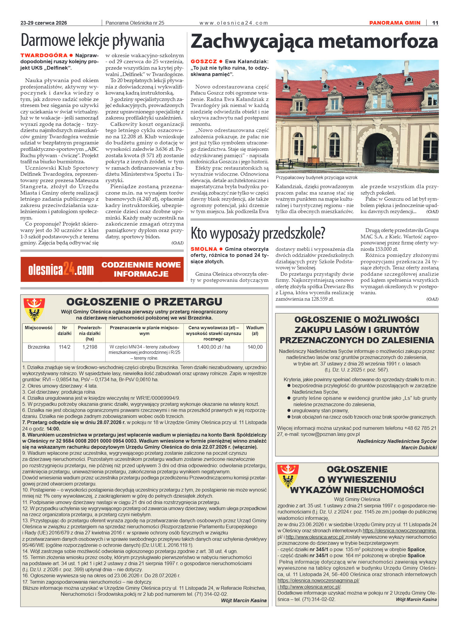 Panorama Oleśnicka nr 25 z 23 czerwca 2026 - strona 11