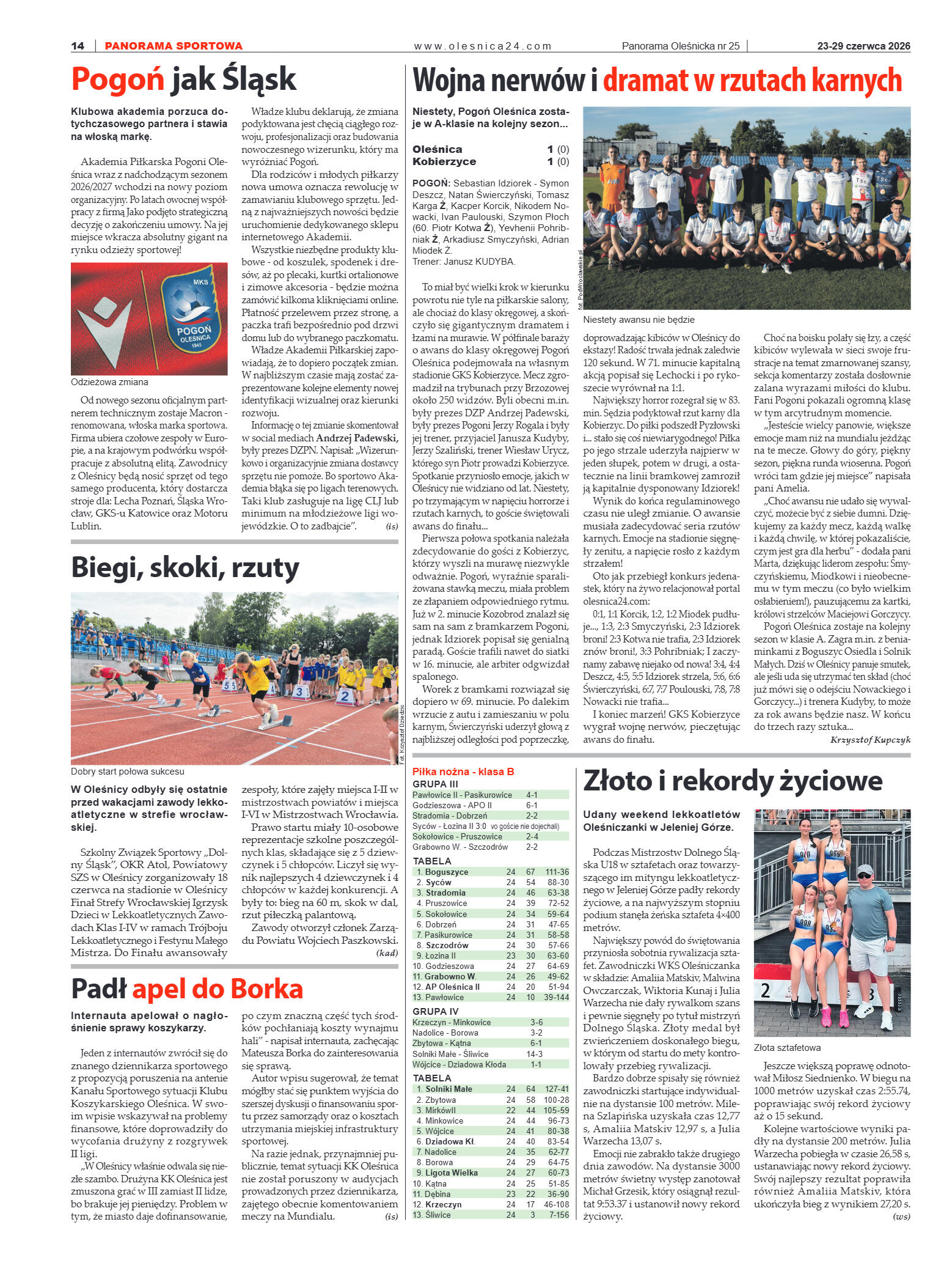 Panorama Oleśnicka nr 25 z 23 czerwca 2026 - strona 14