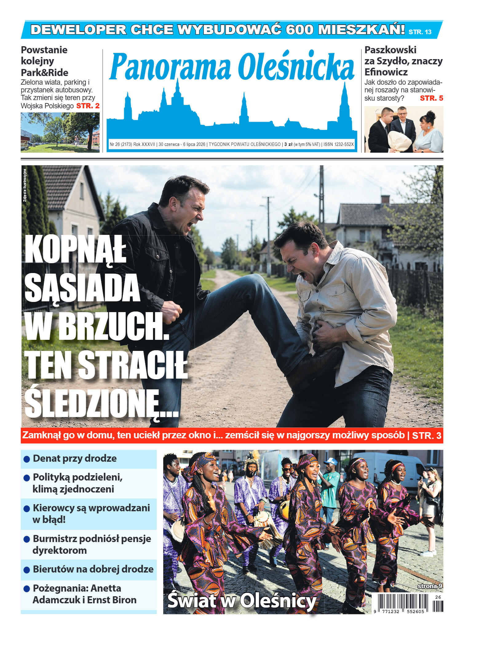 Panorama Oleśnicka nr 26 z 30 czerwca 2026 - strona 1
