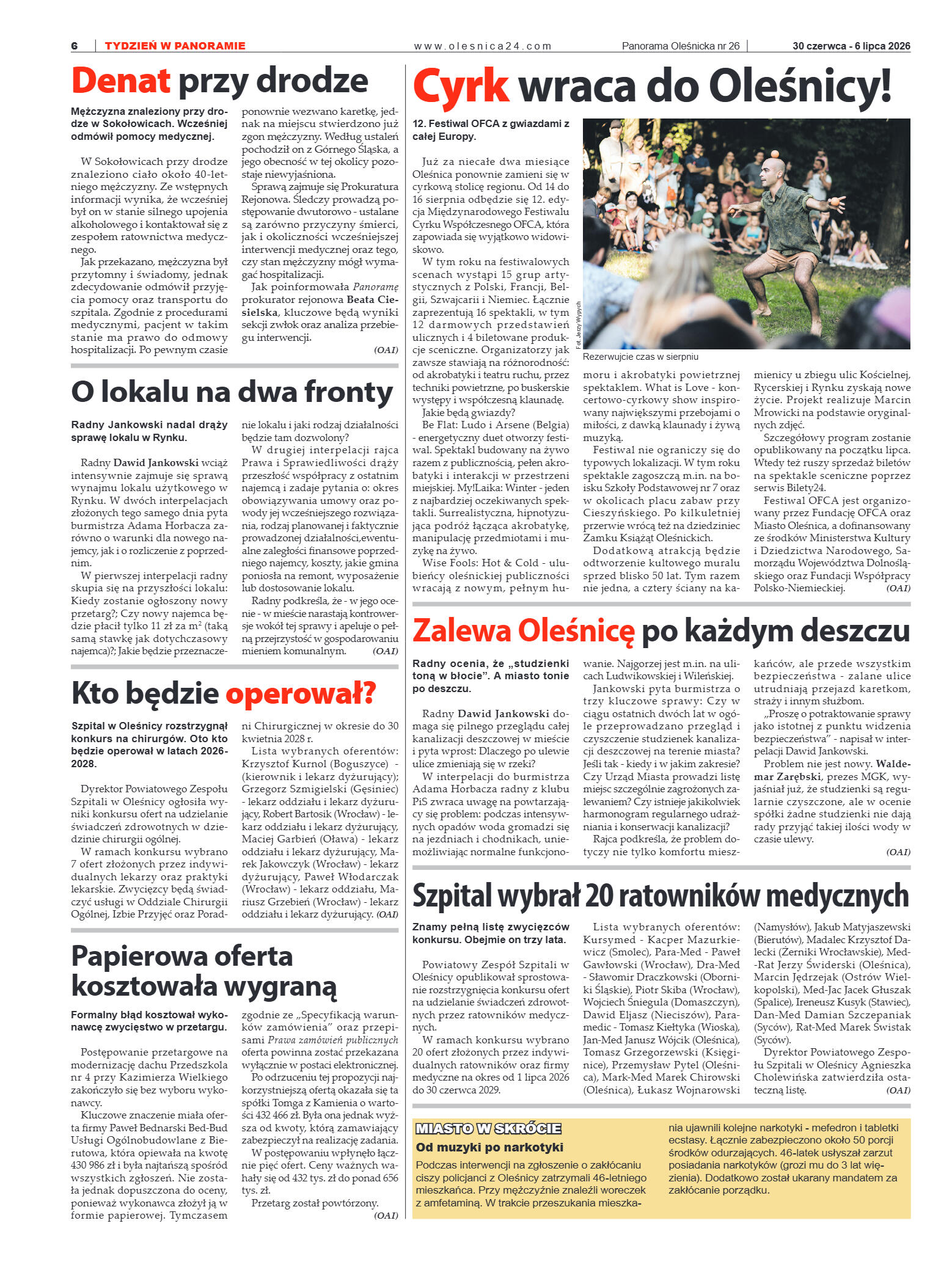 Panorama Oleśnicka nr 26 z 30 czerwca 2026 - strona 6