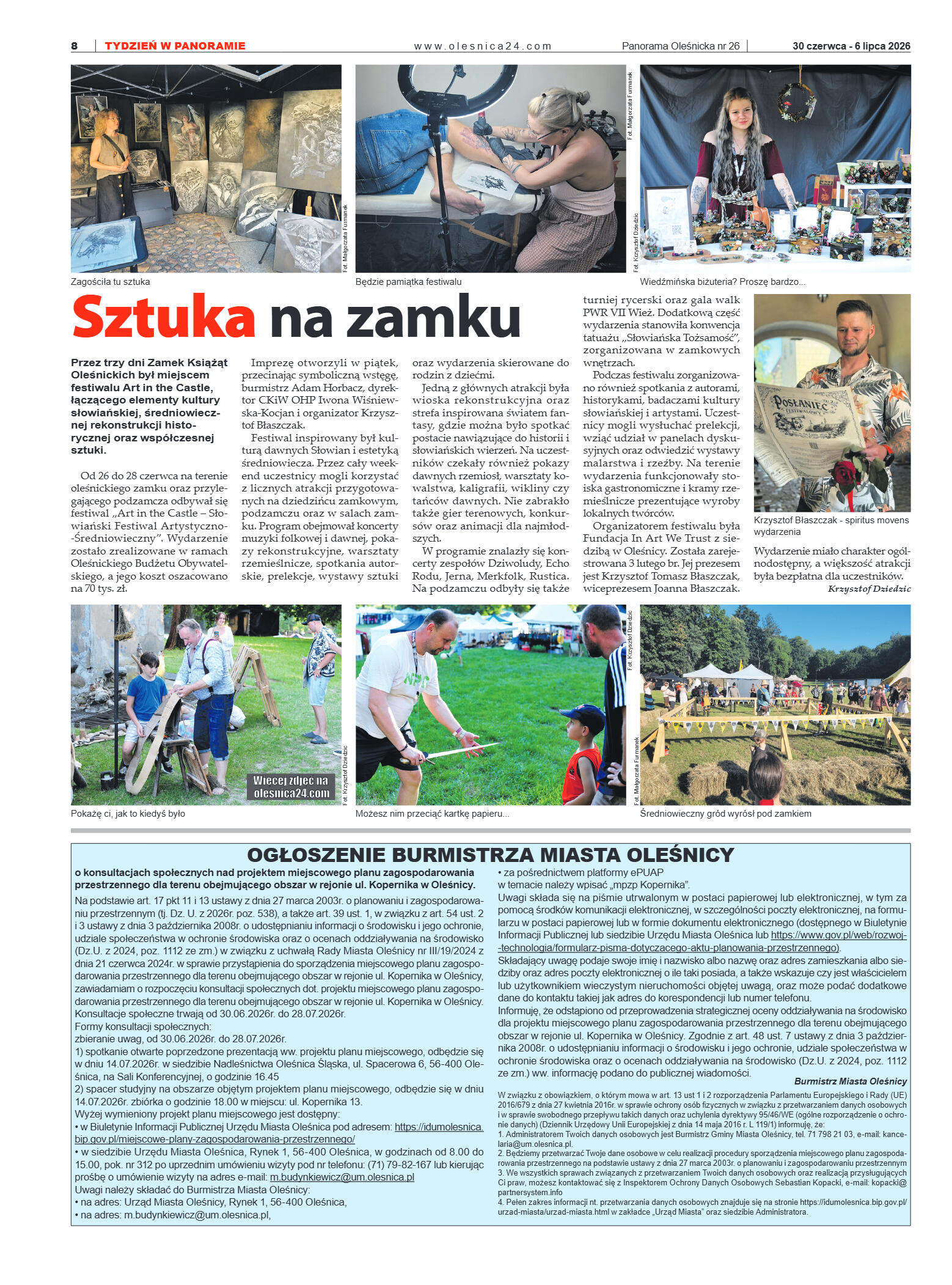 Panorama Oleśnicka nr 26 z 30 czerwca 2026 - strona 8