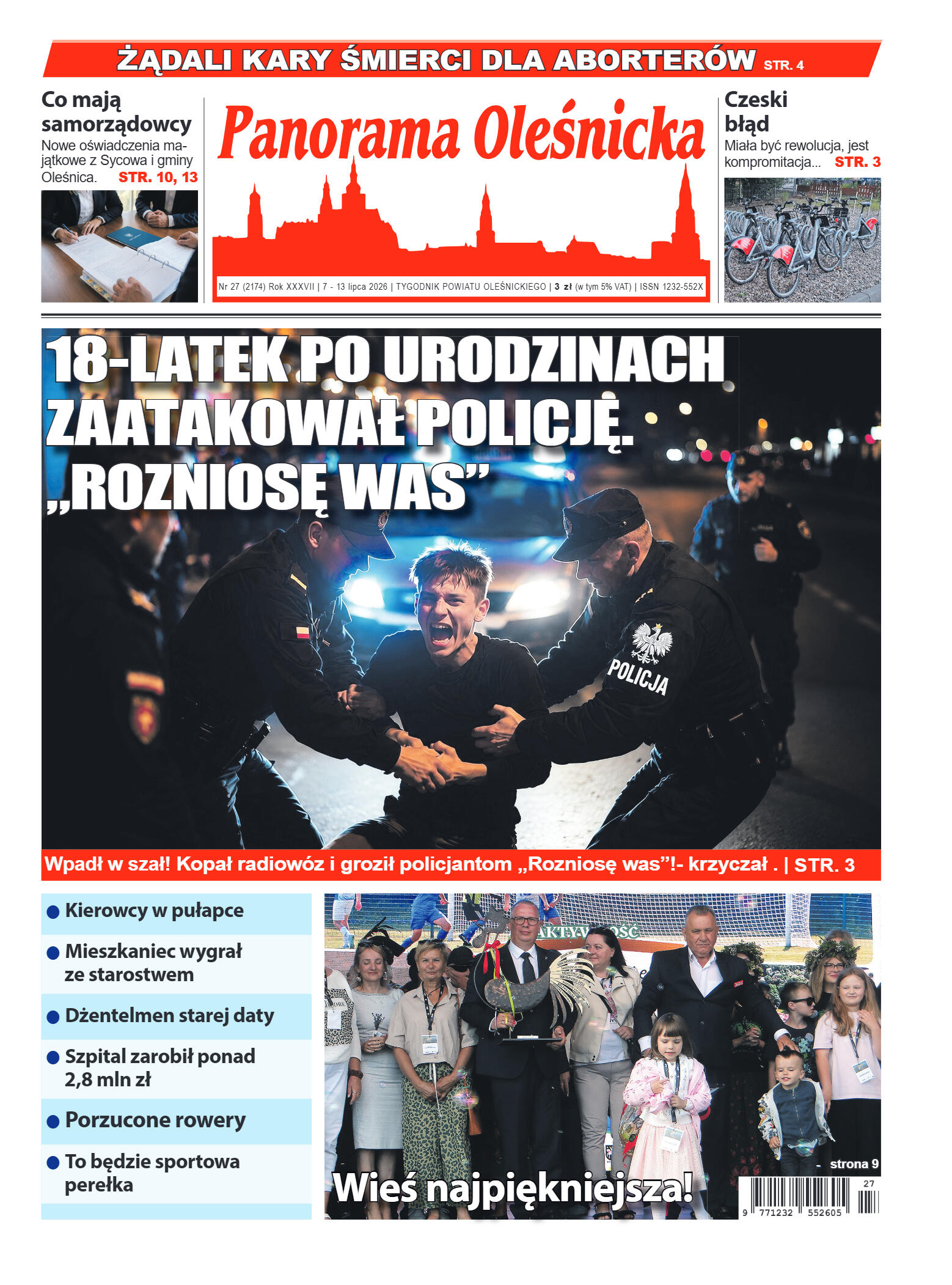 Panorama Oleśnicka nr 27 z 7 lipca 2026 - strona 1
