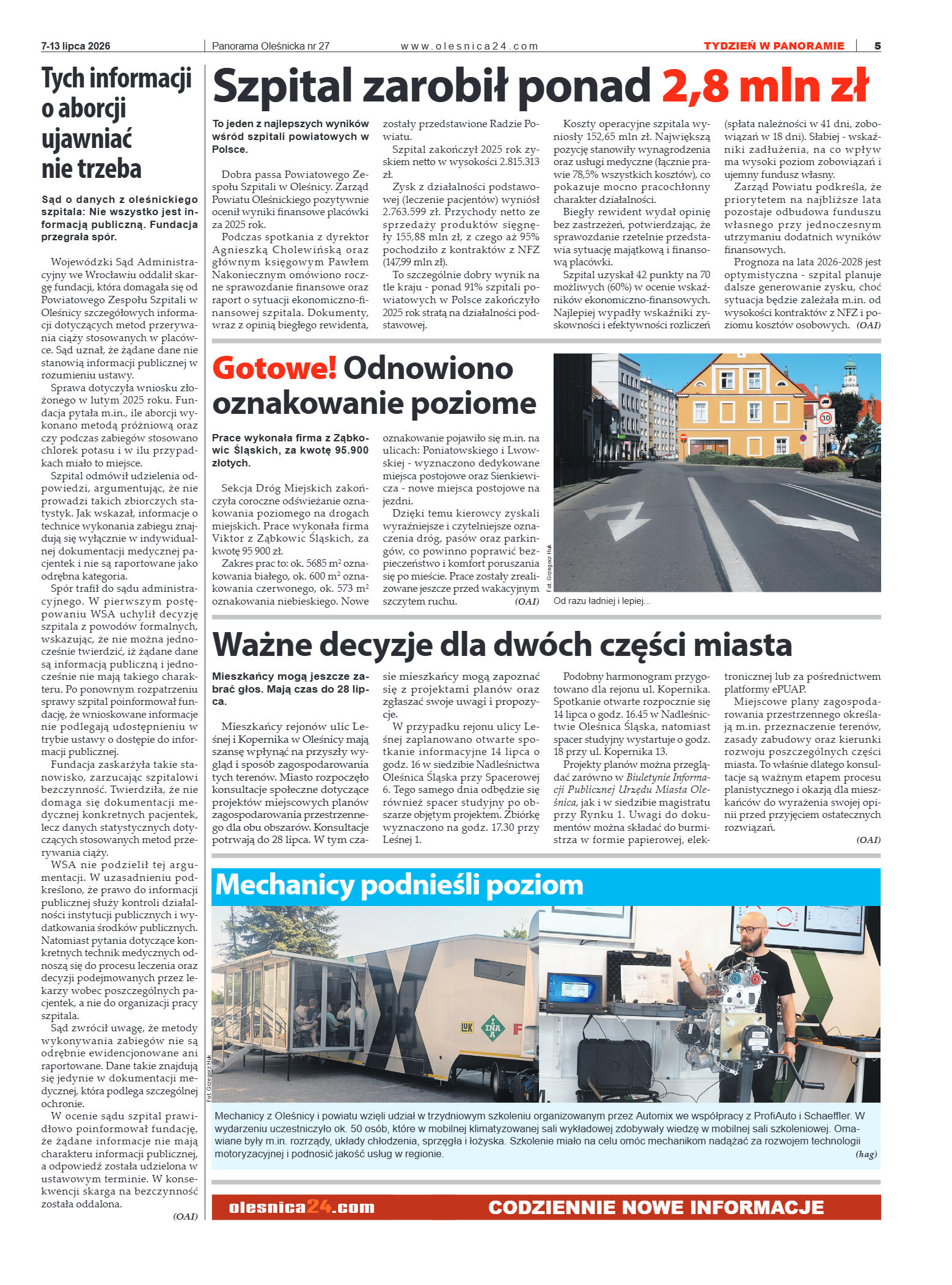 Panorama Oleśnicka nr 27 z 7 lipca 2026 - strona 5
