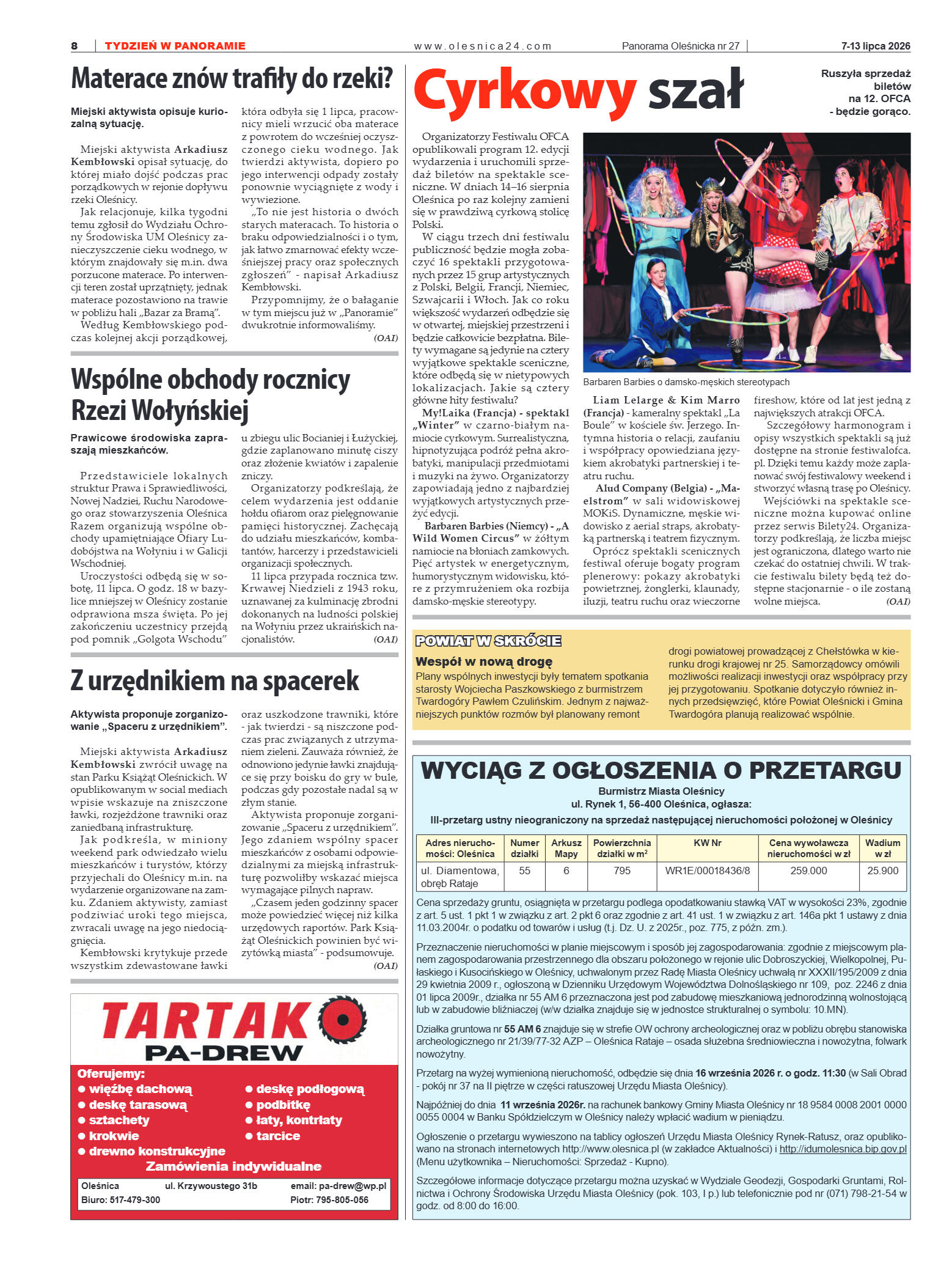 Panorama Oleśnicka nr 27 z 7 lipca 2026 - strona 8