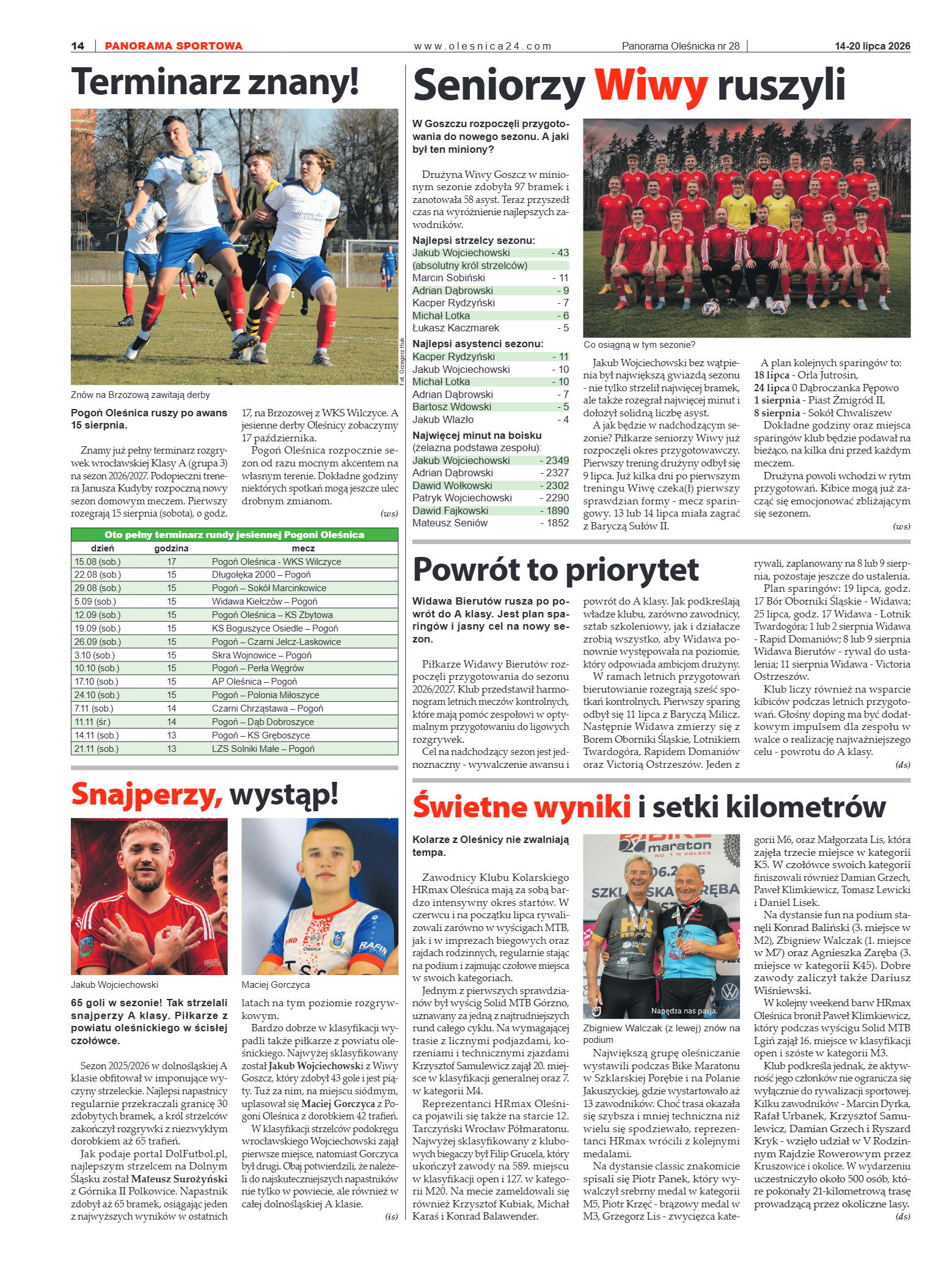 Panorama Oleśnicka nr 28 z 14 lipca 2026 - strona 14
