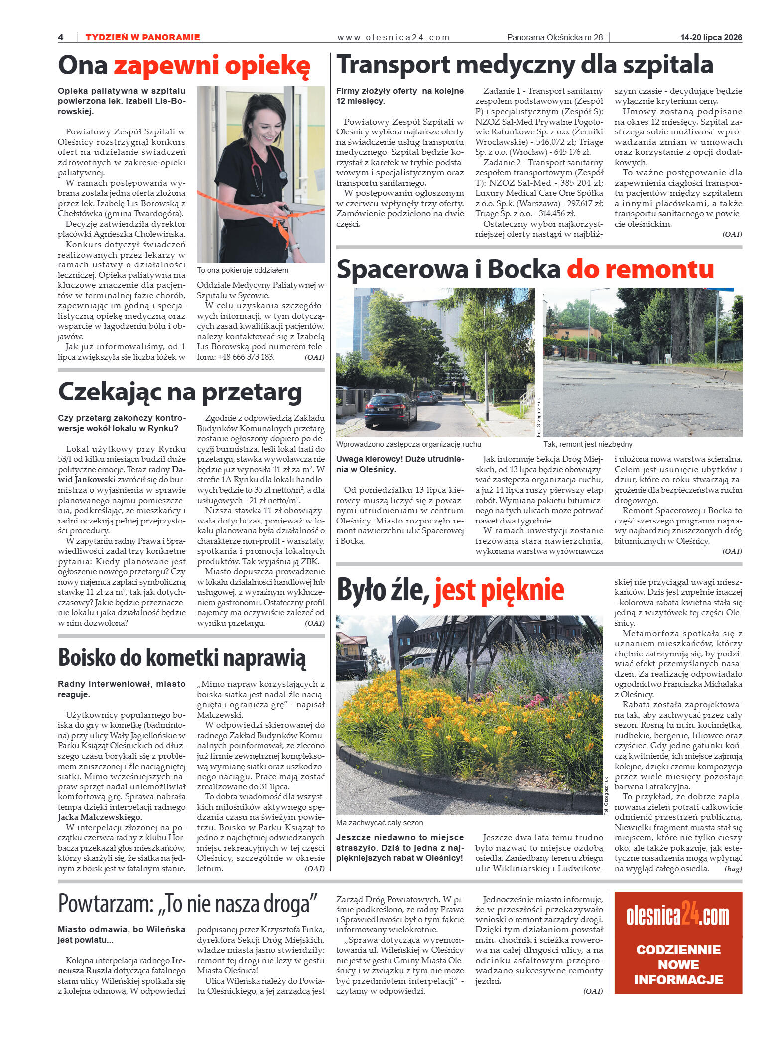 Panorama Oleśnicka nr 28 z 14 lipca 2026 - strona 4