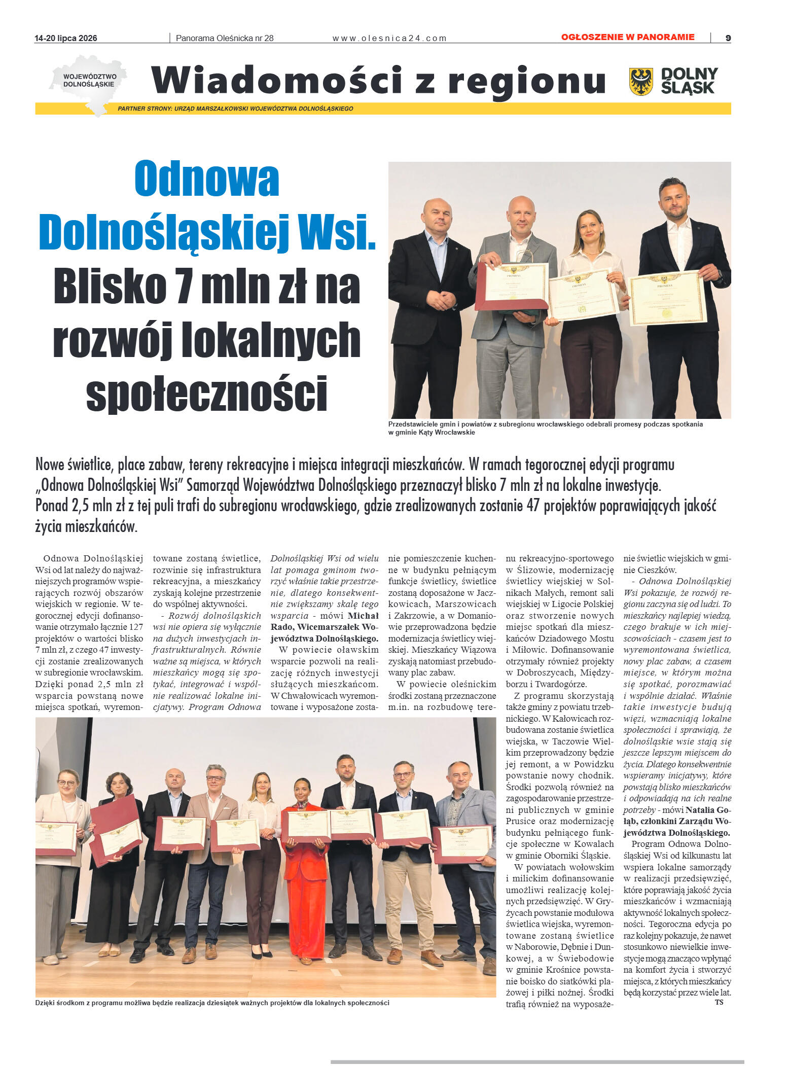 Panorama Oleśnicka nr 28 z 14 lipca 2026 - strona 9