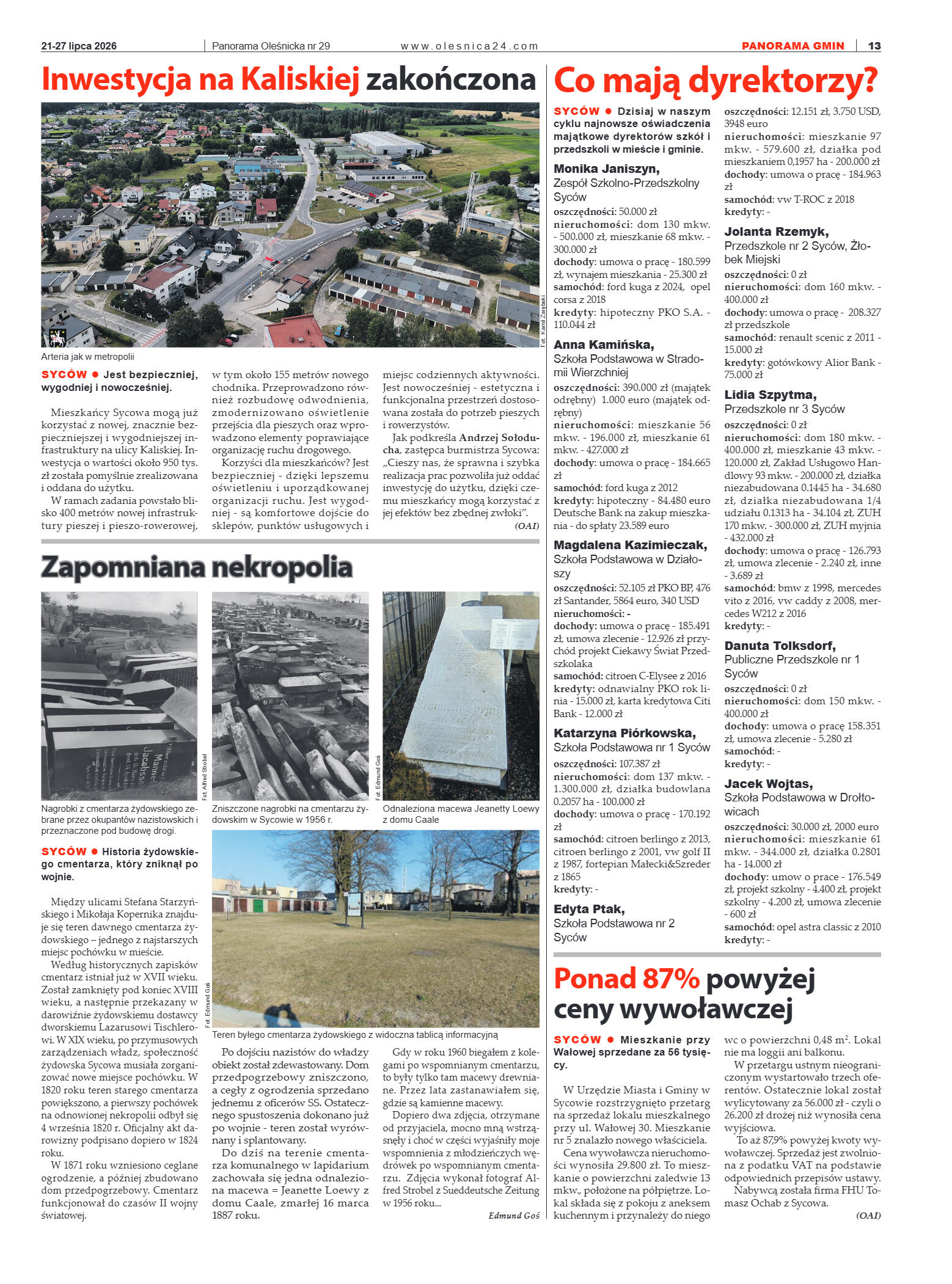 Panorama Oleśnicka nr 29 z 21 lipca 2026 - strona 13