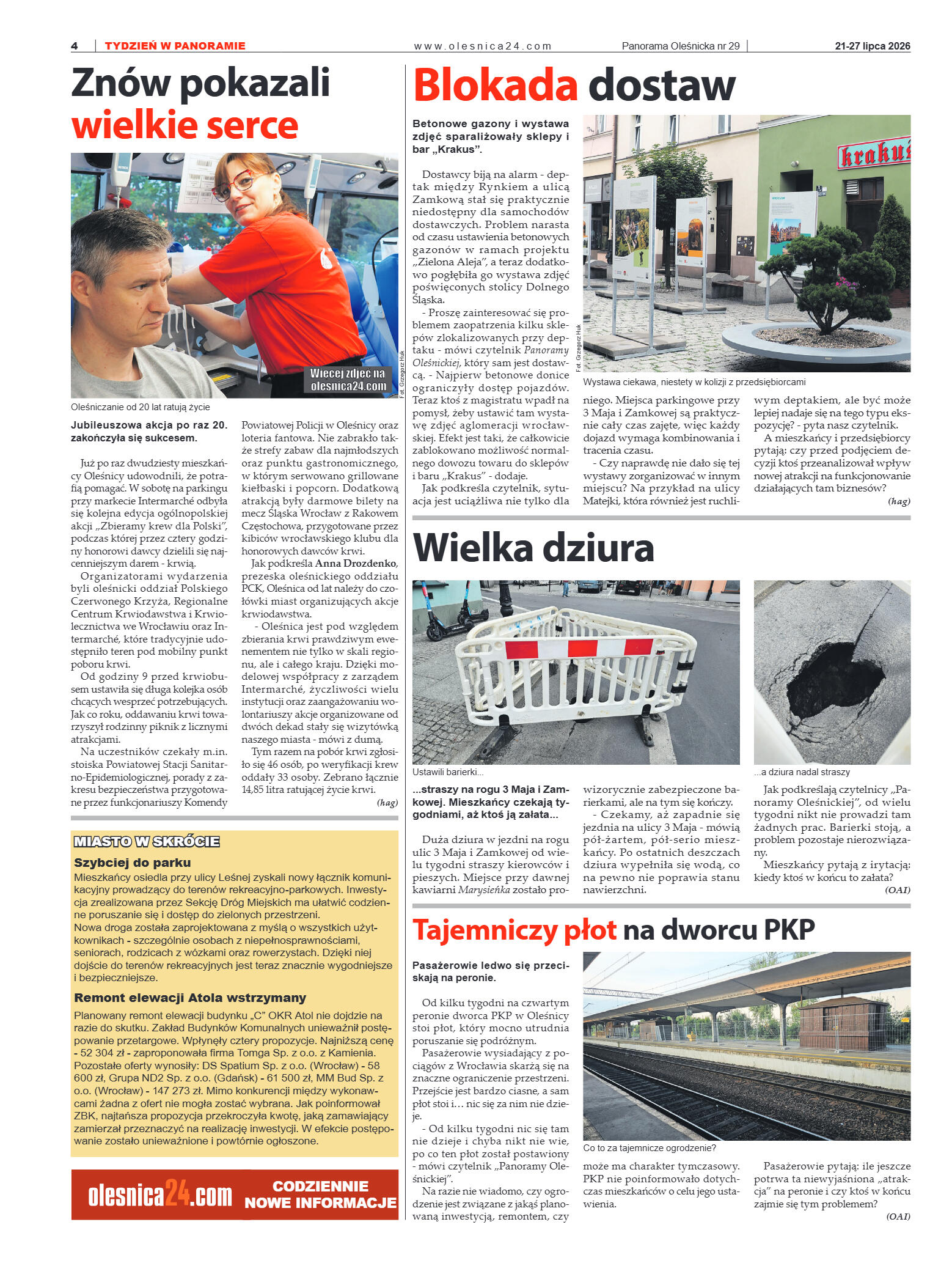 Panorama Oleśnicka nr 29 z 21 lipca 2026 - strona 4