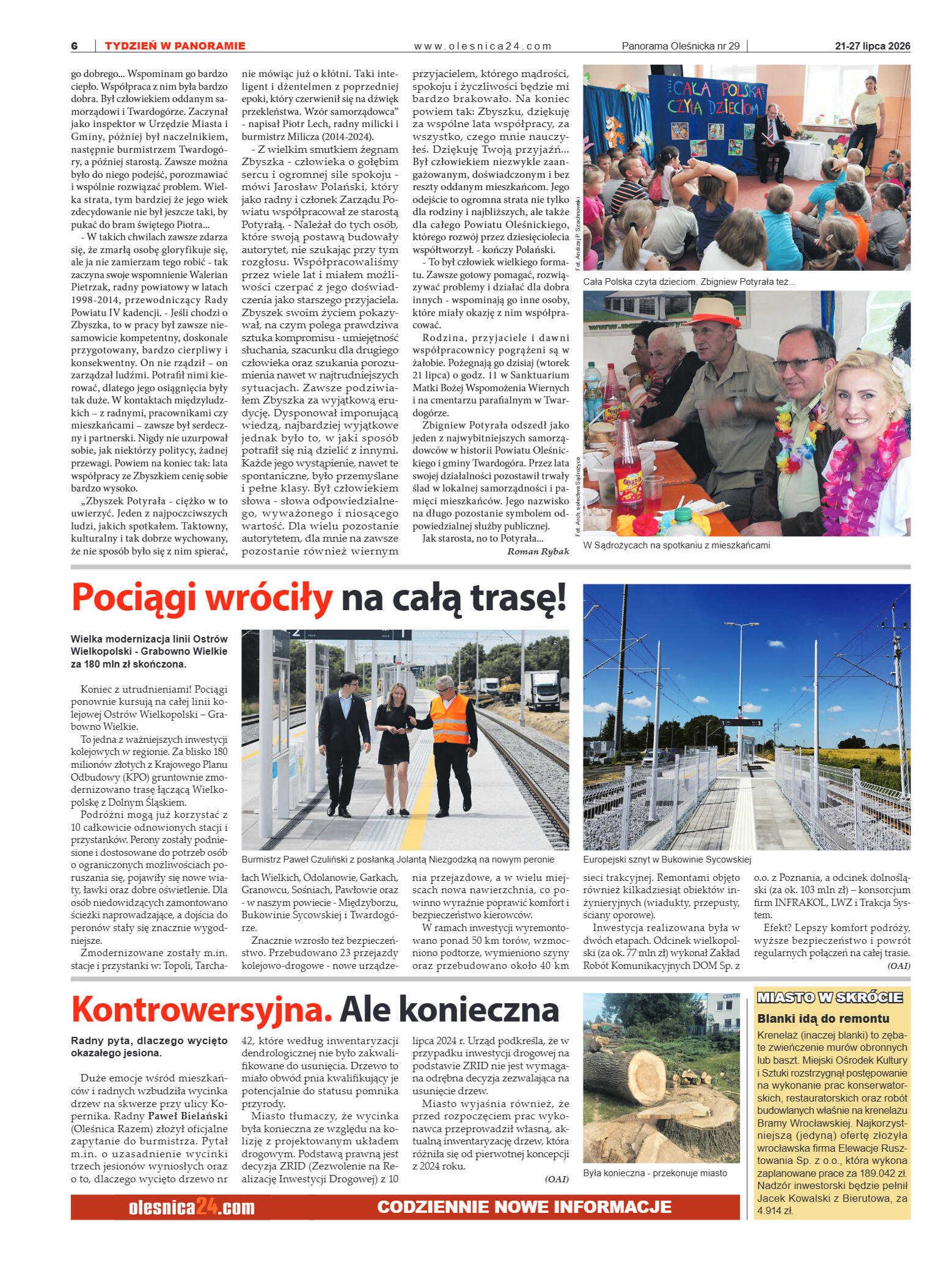 Panorama Oleśnicka nr 29 z 21 lipca 2026 - strona 6