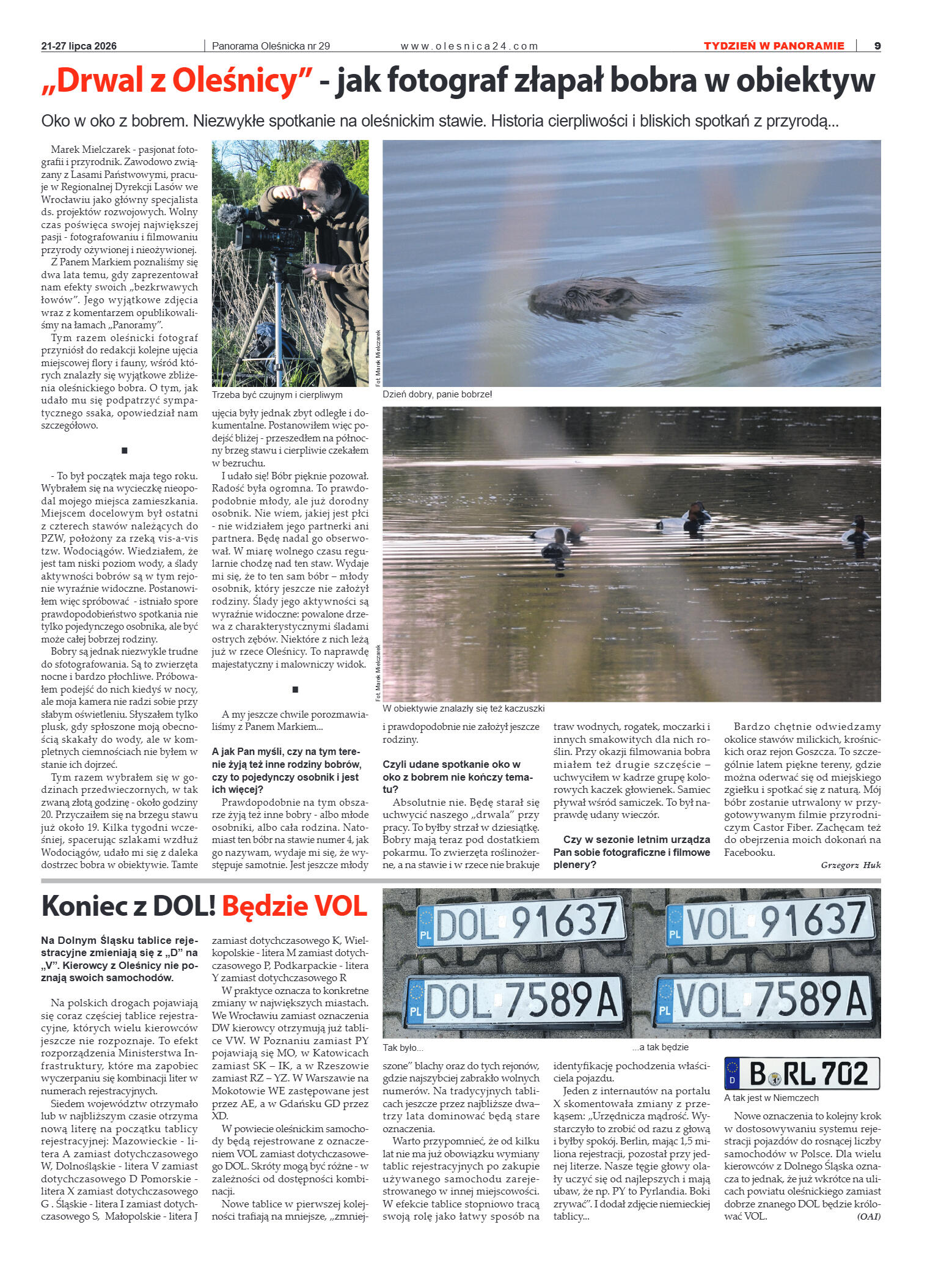Panorama Oleśnicka nr 29 z 21 lipca 2026 - strona 9