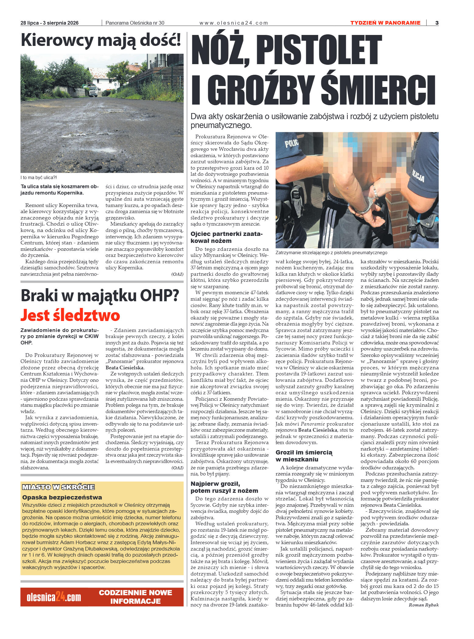 Panorama Oleśnicka nr 30 z 28 lipca 2026 - strona 3