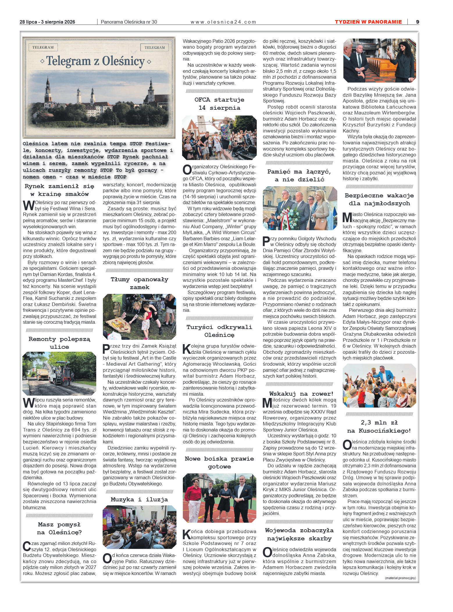 Panorama Oleśnicka nr 30 z 28 lipca 2026 - strona 9