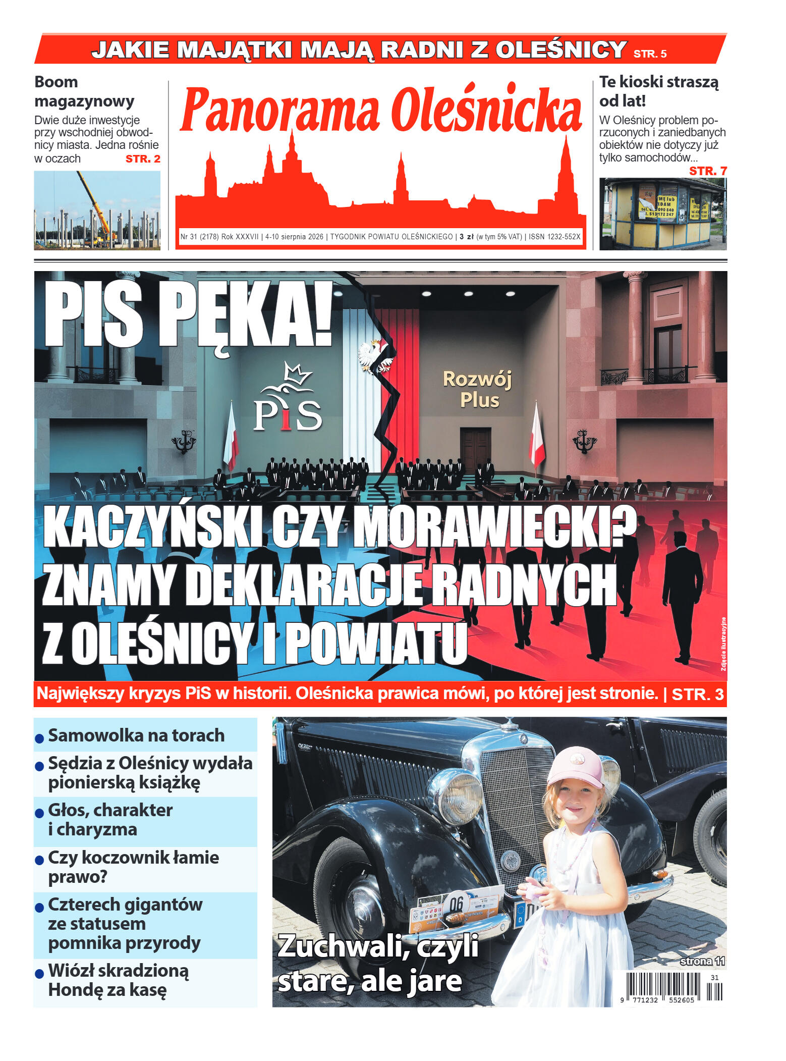 Panorama Oleśnicka nr 31 z 4 sierpnia 2026 - strona 1