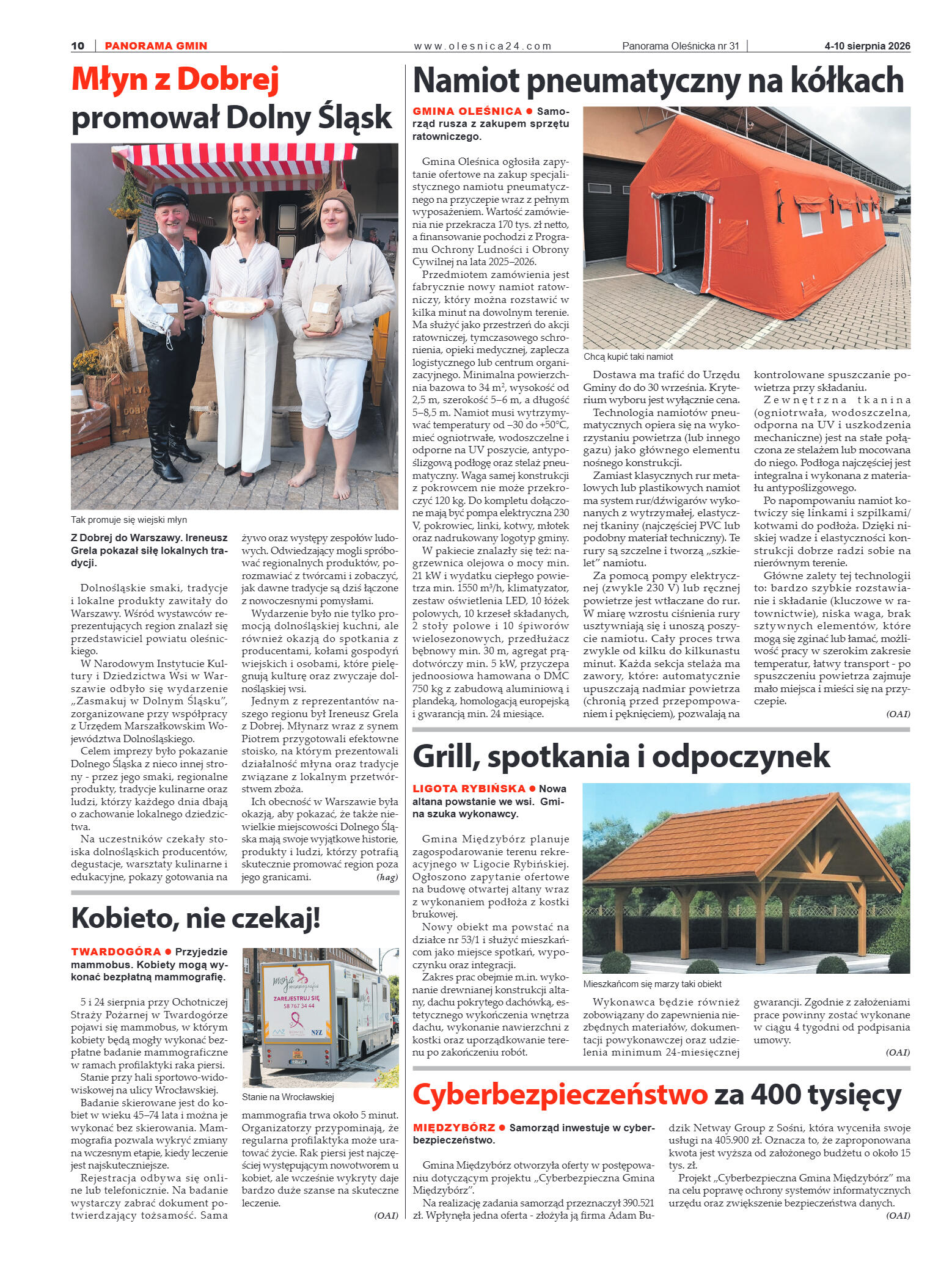 Panorama Oleśnicka nr 31 z 4 sierpnia 2026 - strona 10
