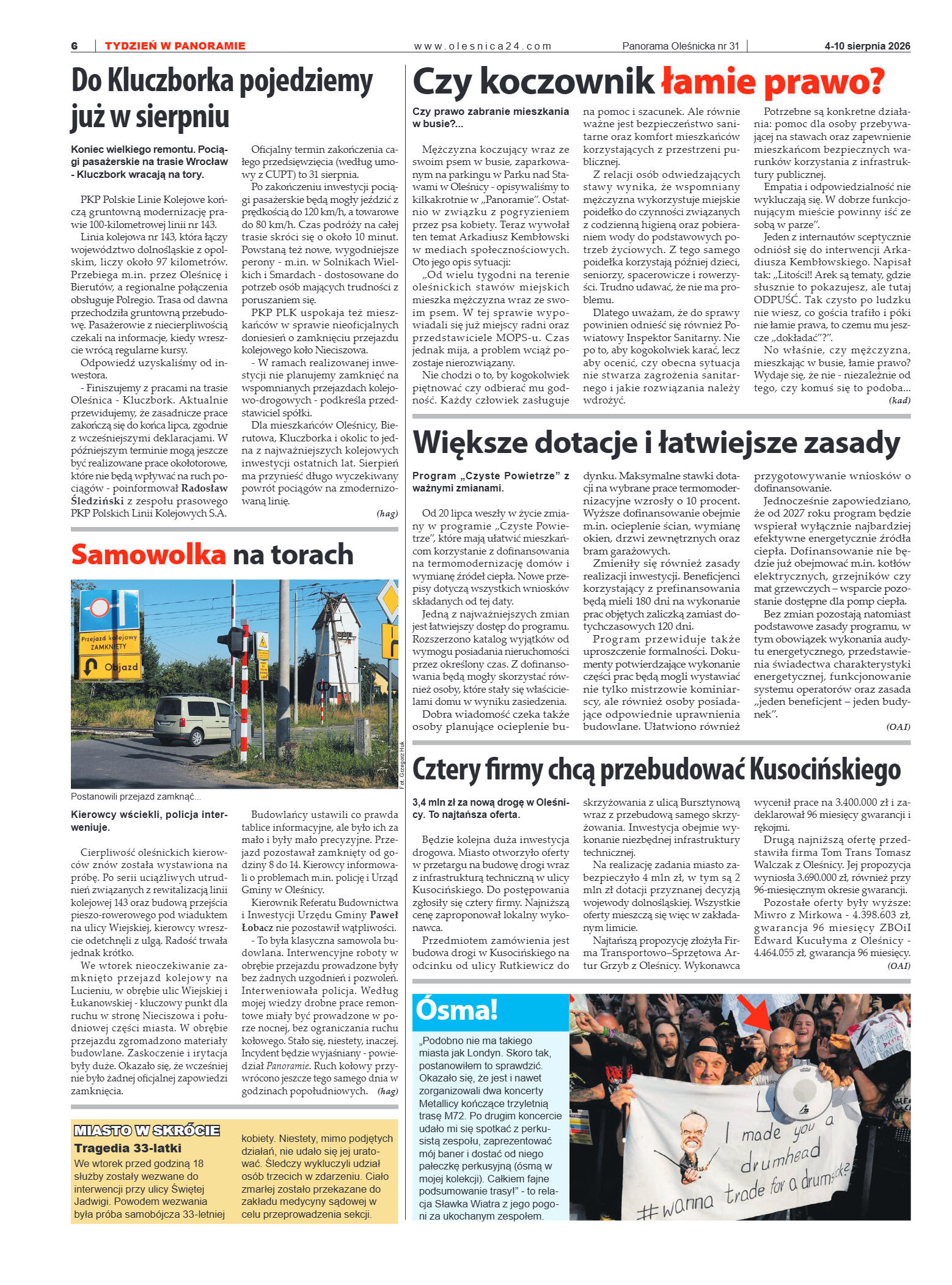 Panorama Oleśnicka nr 31 z 4 sierpnia 2026 - strona 6