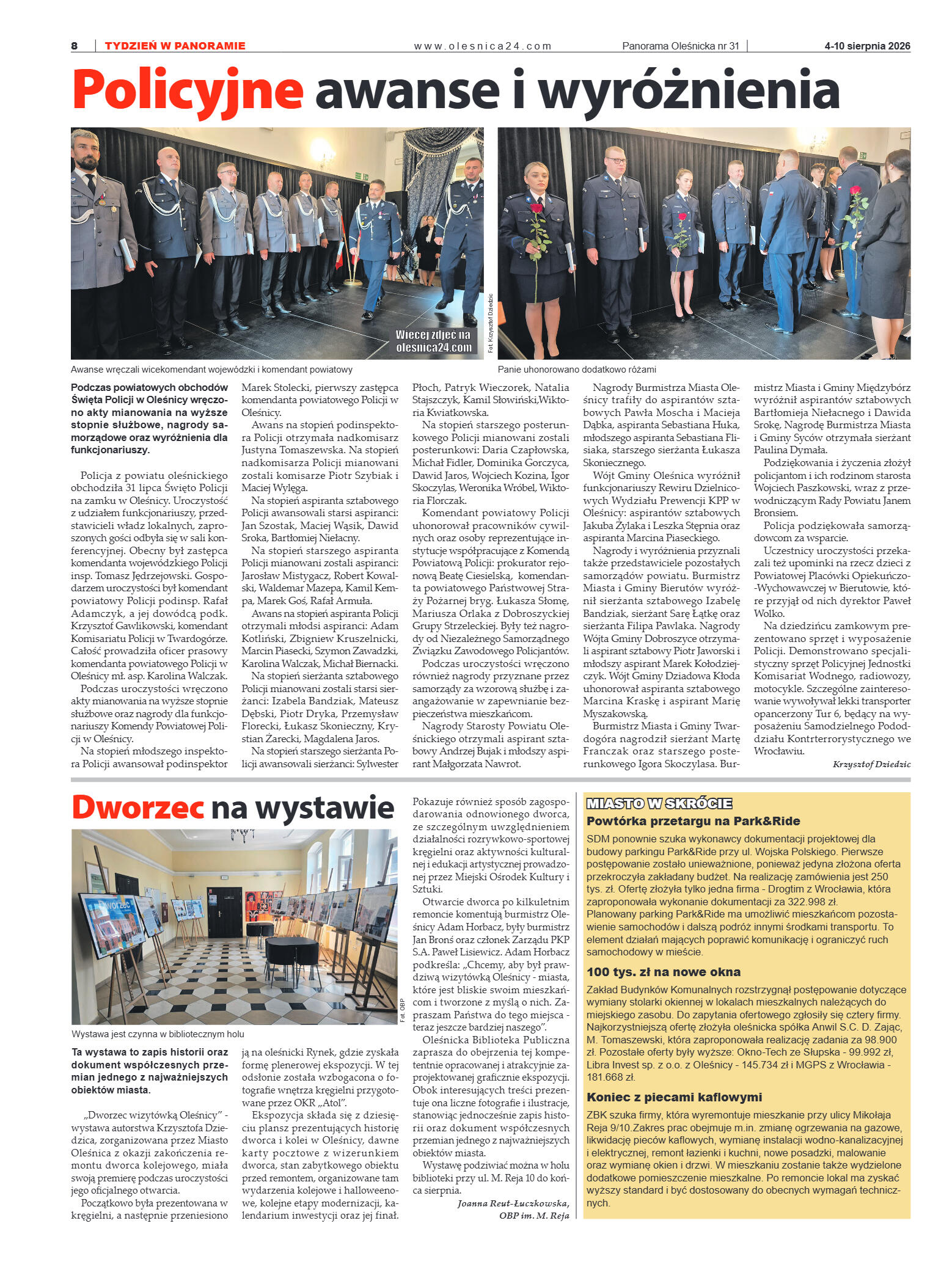 Panorama Oleśnicka nr 31 z 4 sierpnia 2026 - strona 8