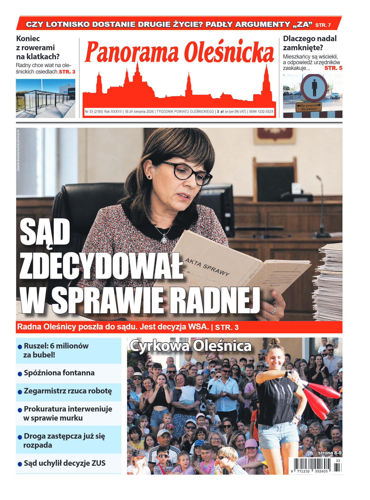 Panorama Oleśnicka nr 33 z 18 sierpnia 2026 - strona 1