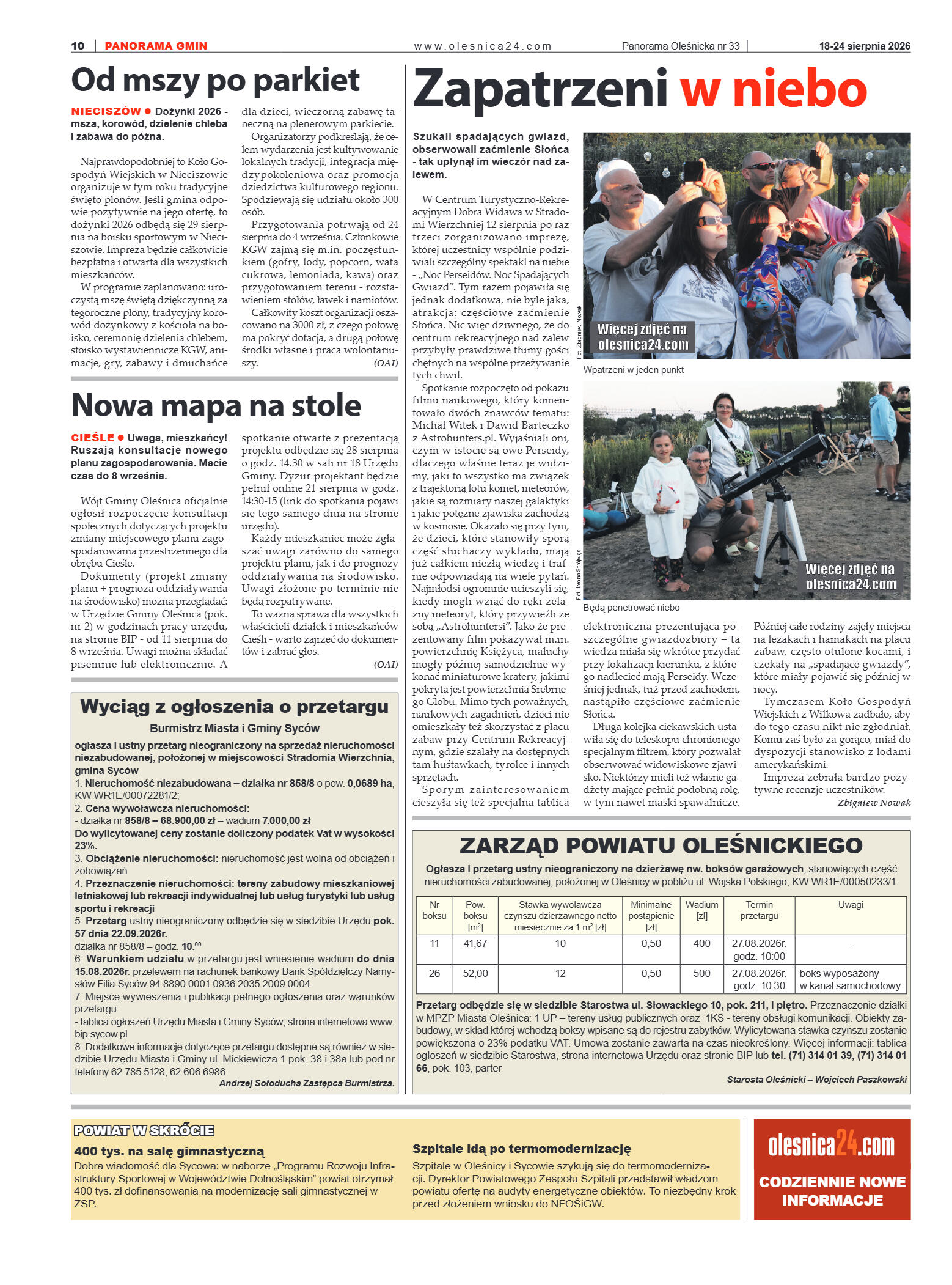 Panorama Oleśnicka nr 33 z 18 sierpnia 2026 - strona 10