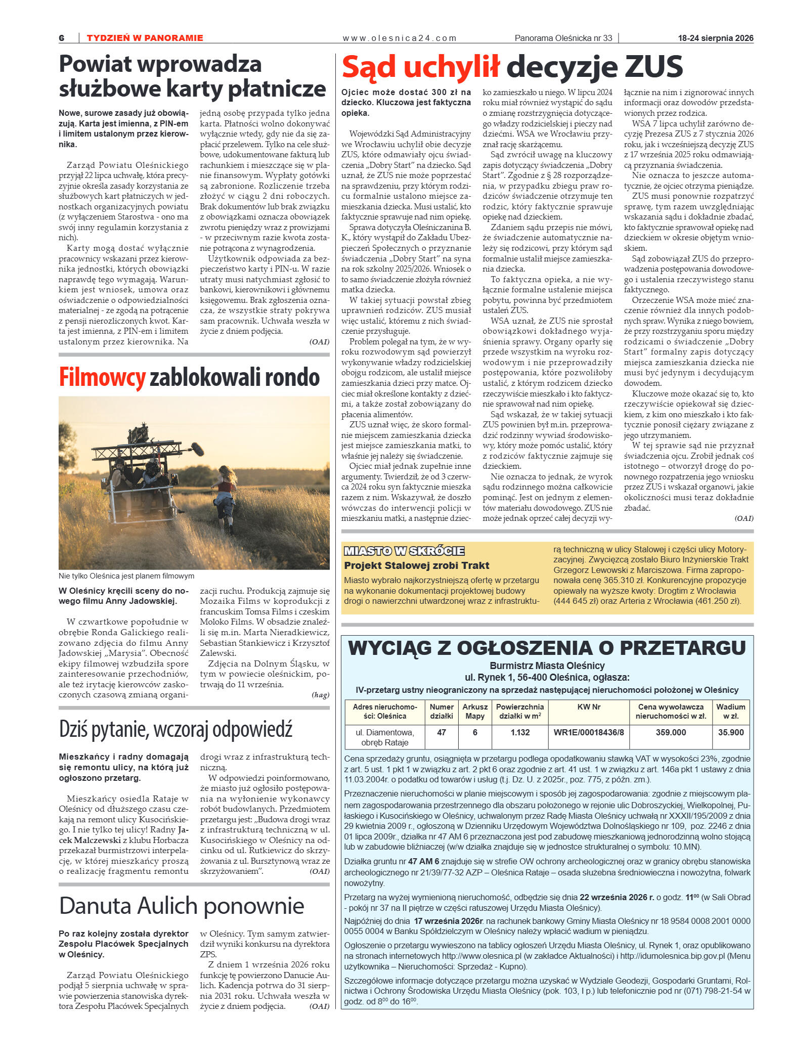 Panorama Oleśnicka nr 33 z 18 sierpnia 2026 - strona 6