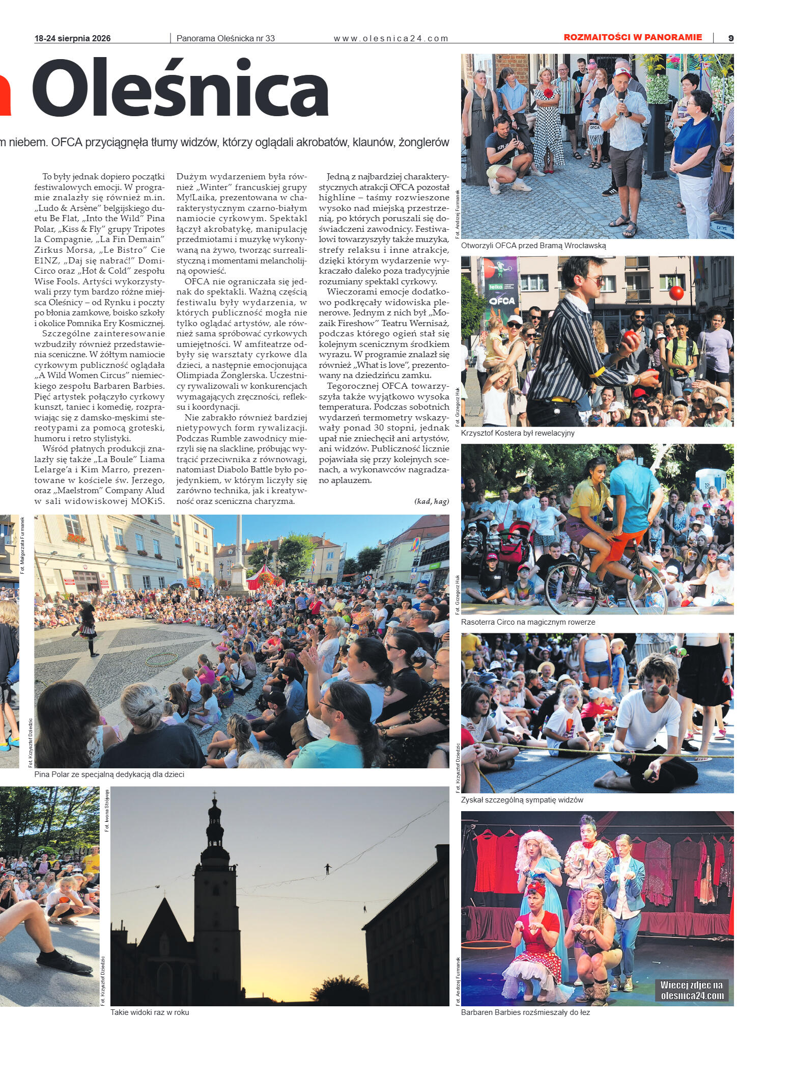 Panorama Oleśnicka nr 33 z 18 sierpnia 2026 - strona 9
