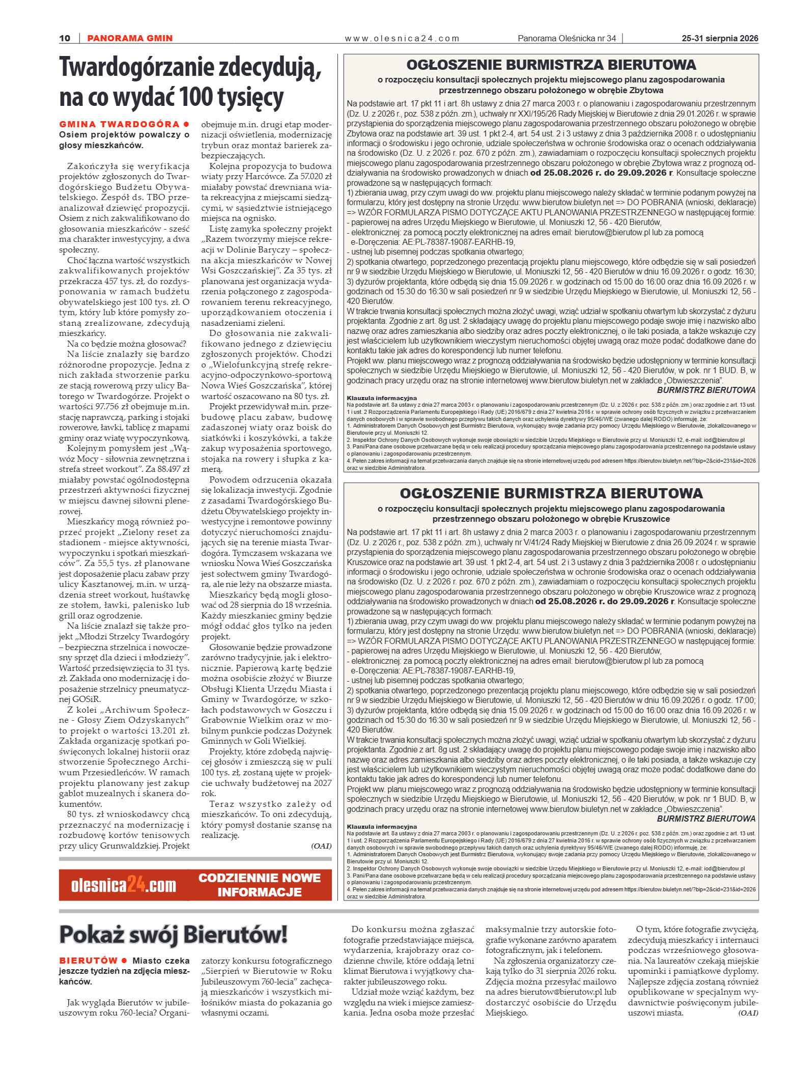 Panorama Oleśnicka nr 34 z 25 sierpnia 2025 - strona 10